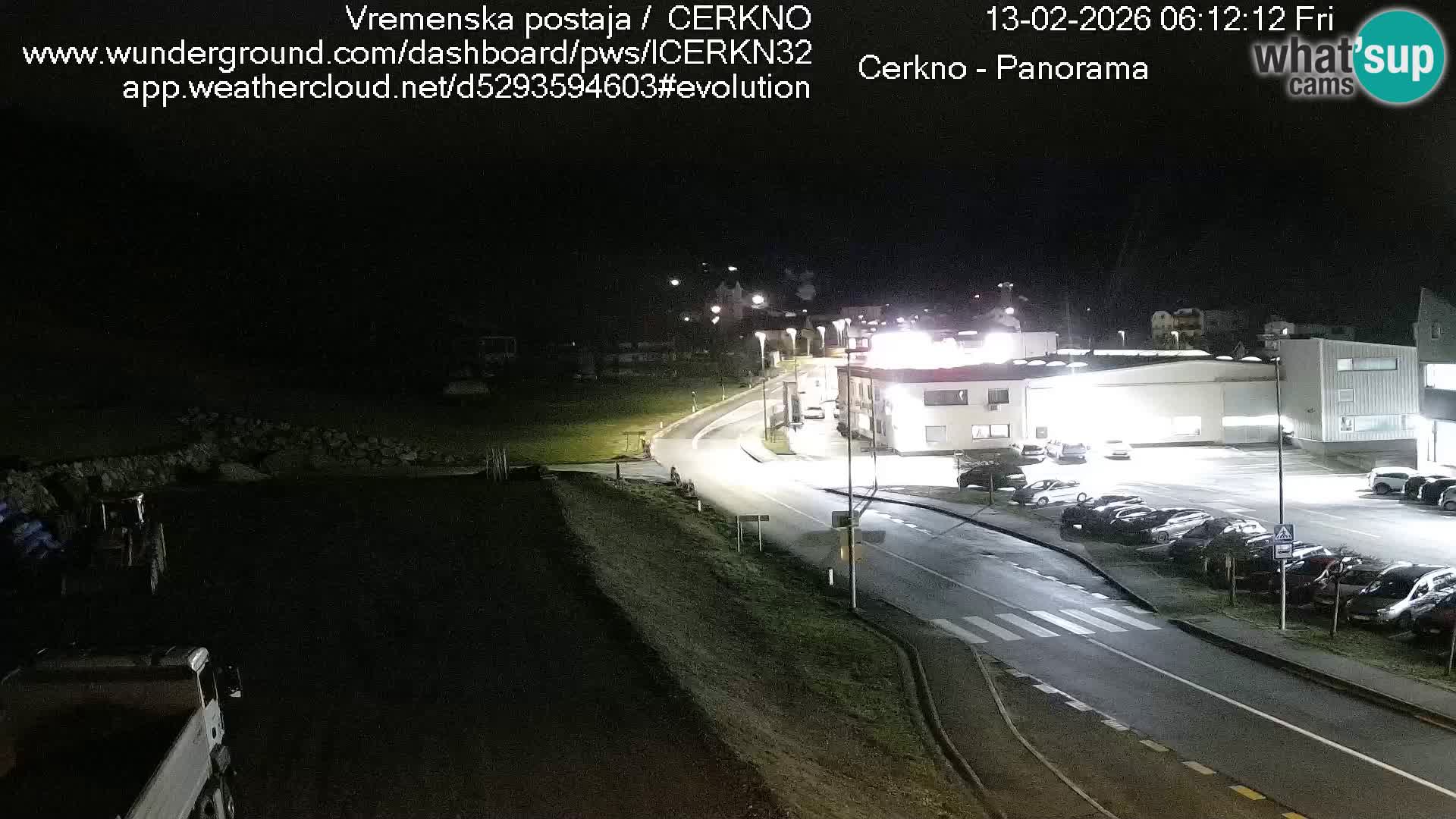 Cerkno city entrance Live Webcam