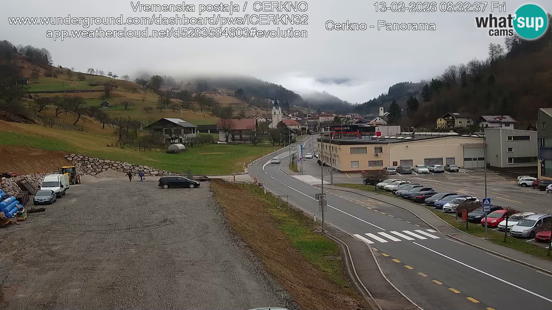 Cerkno ulaz u grad – Kamera uživo