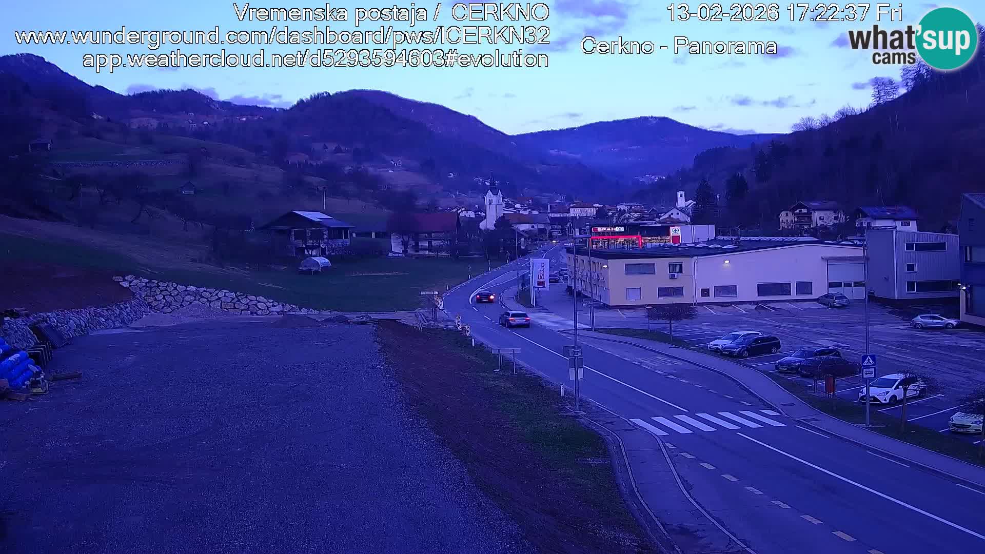 Cerkno ulaz u grad – Kamera uživo