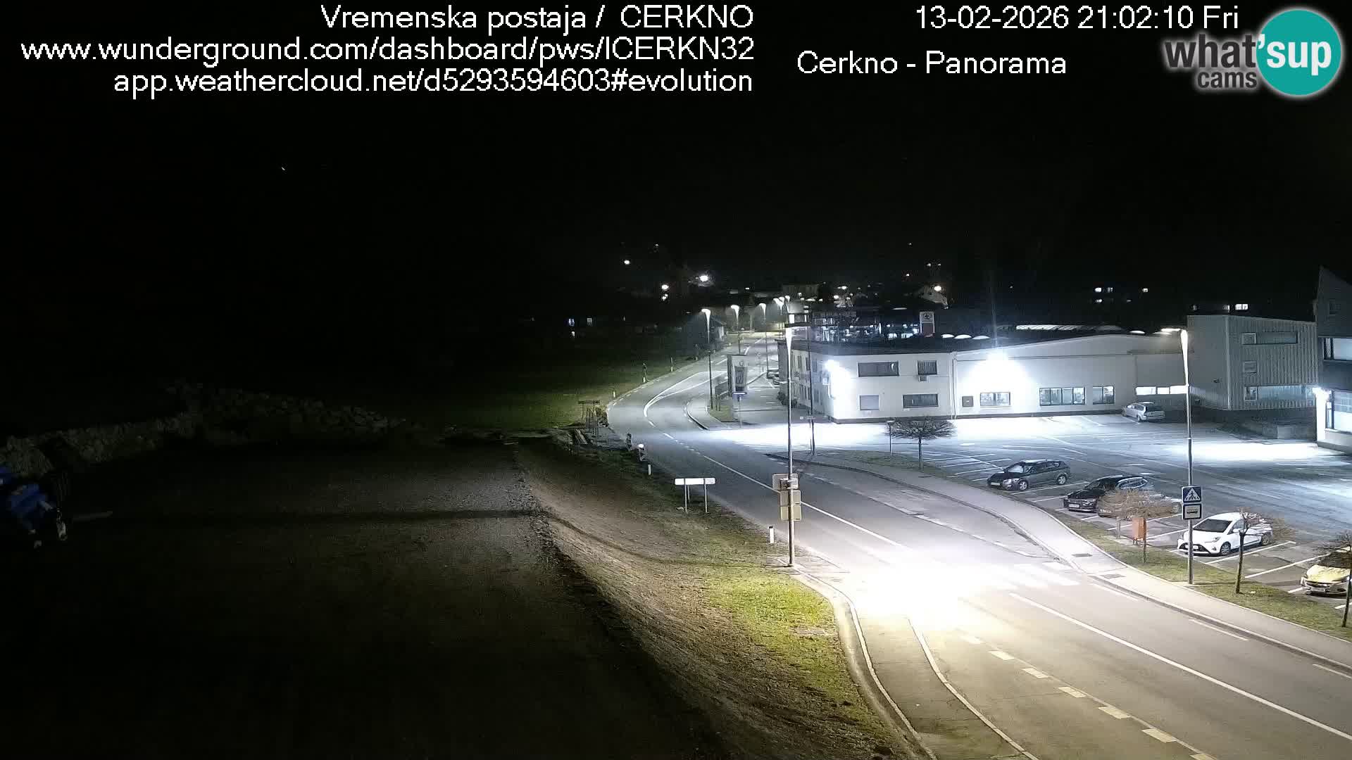 Cerkno city entrance Live Webcam