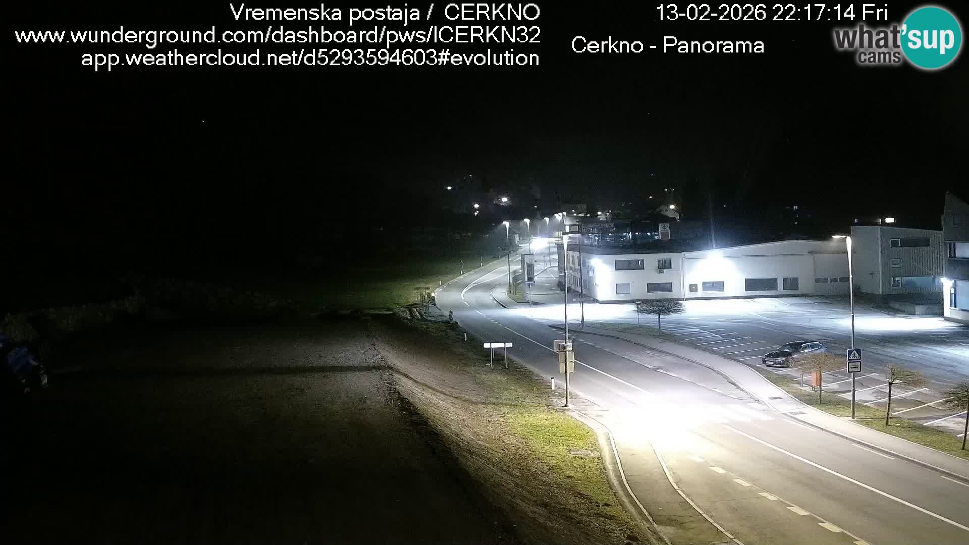 Webcam en direct – Entrée de la ville de Cerkno