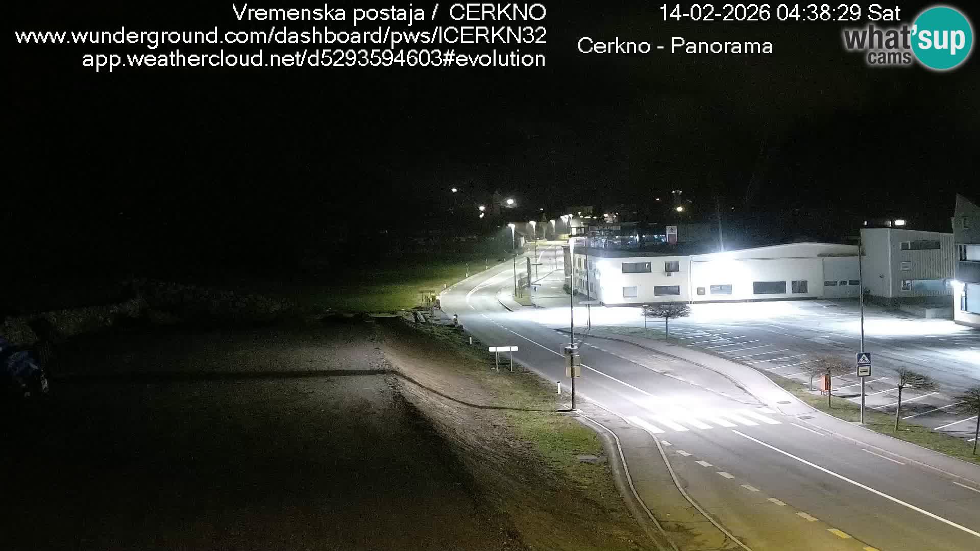 Cerkno city entrance Live Webcam