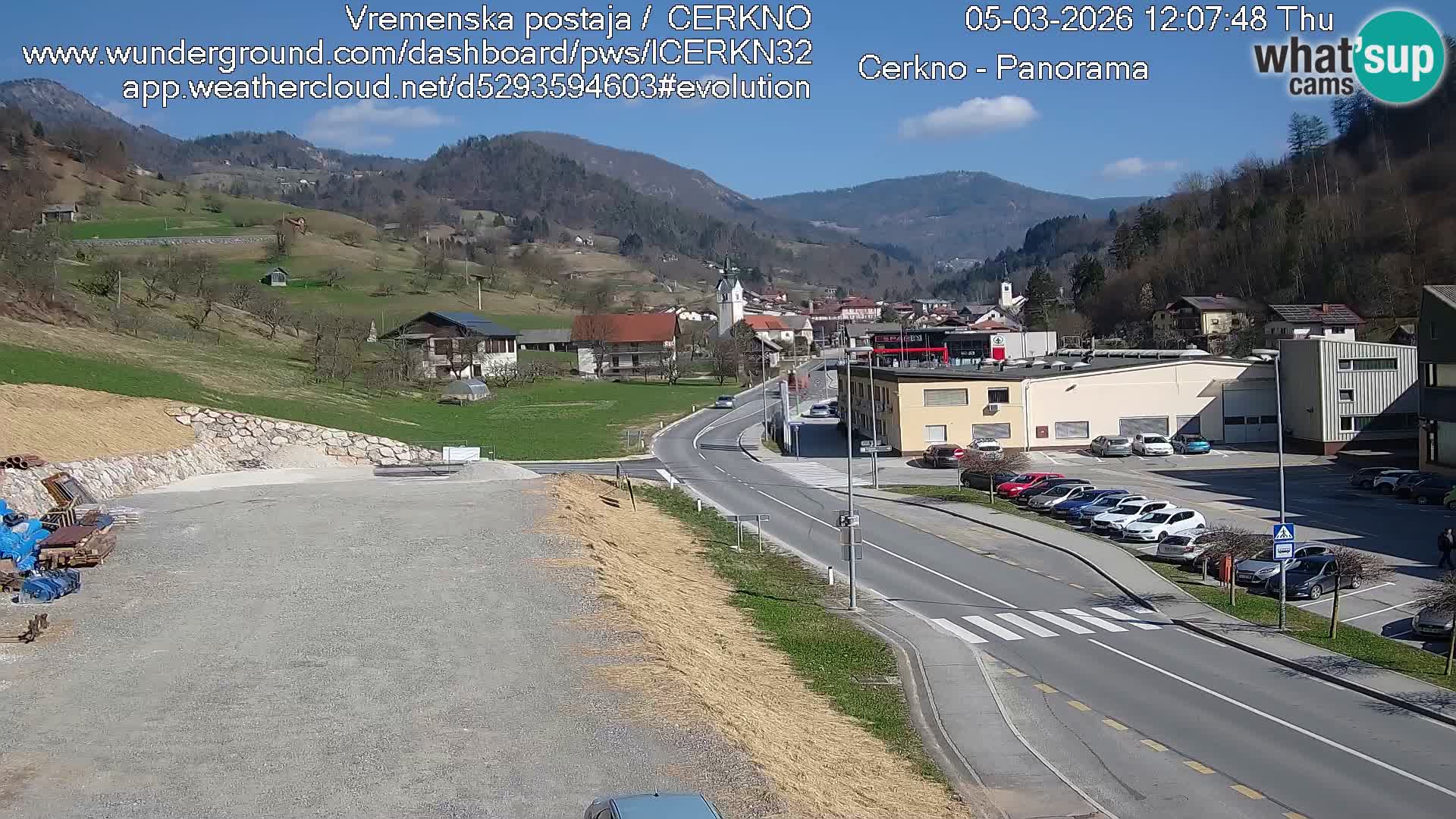 Webcam Ingresso Città di Cerkno
