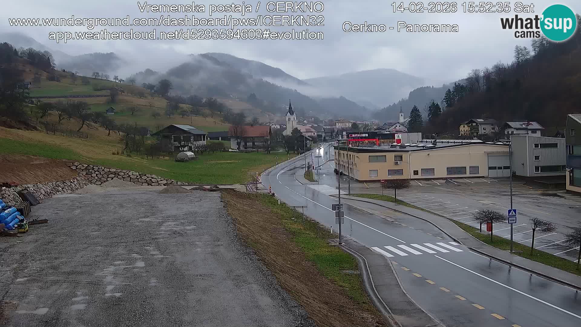 Cerkno ulaz u grad – Kamera uživo