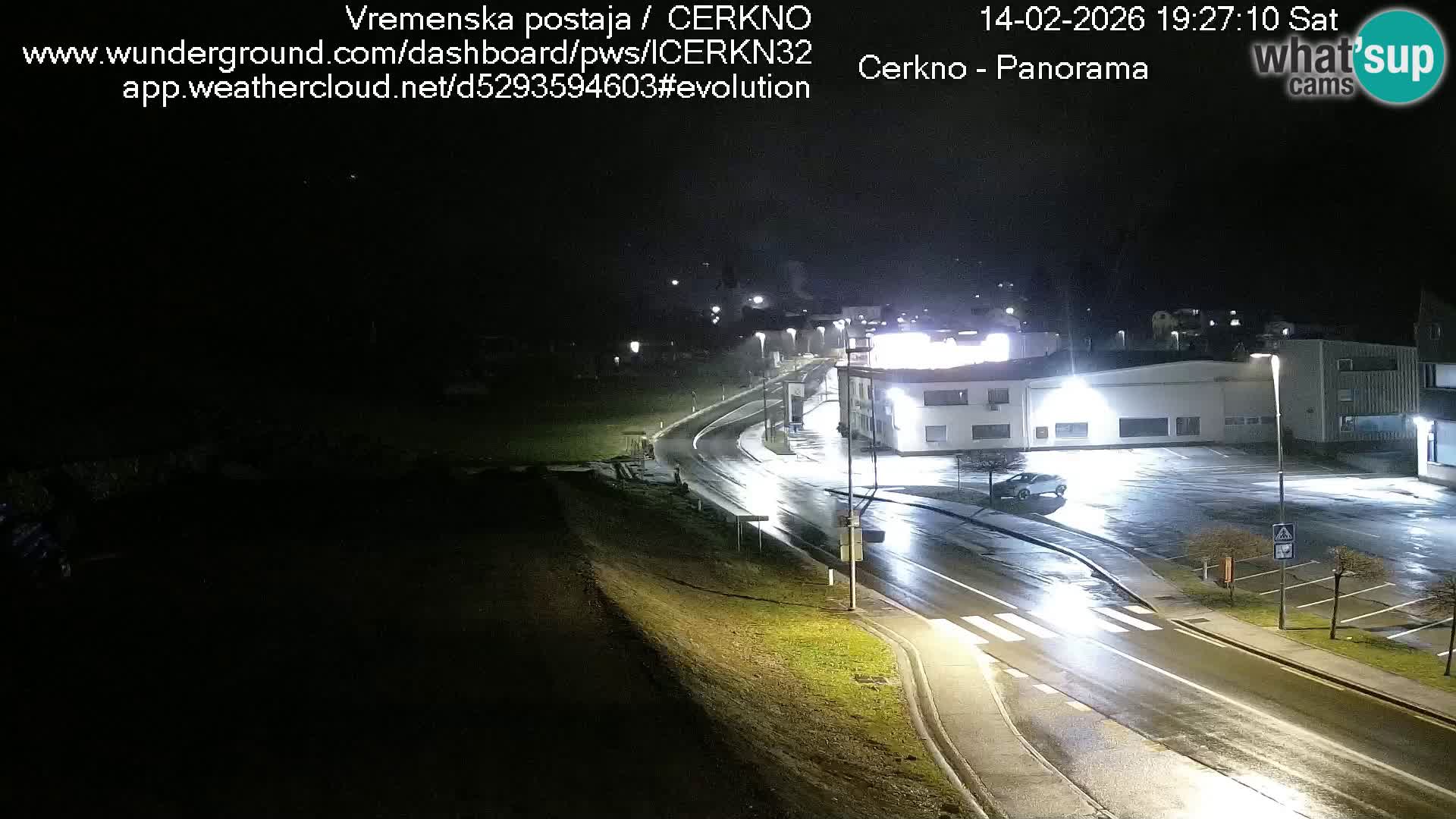 Cerkno city entrance Live Webcam