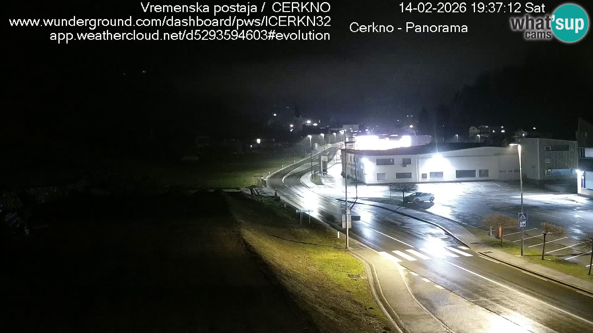 Cerkno city entrance Live Webcam