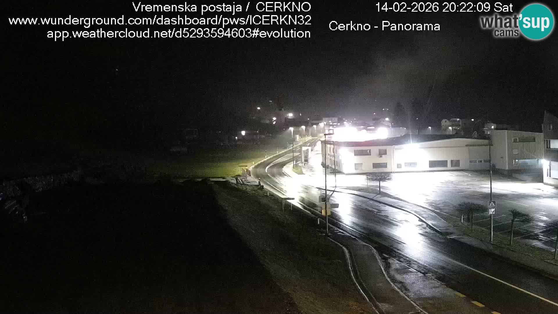 Cerkno city entrance Live Webcam