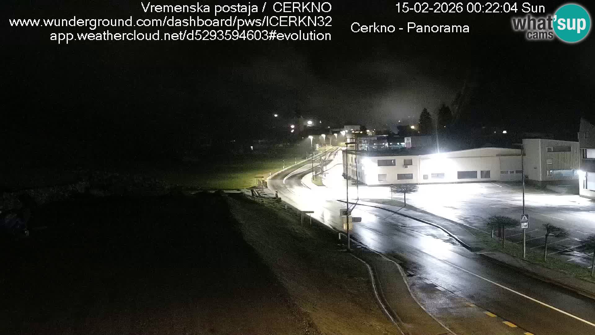 Cerkno city entrance Live Webcam