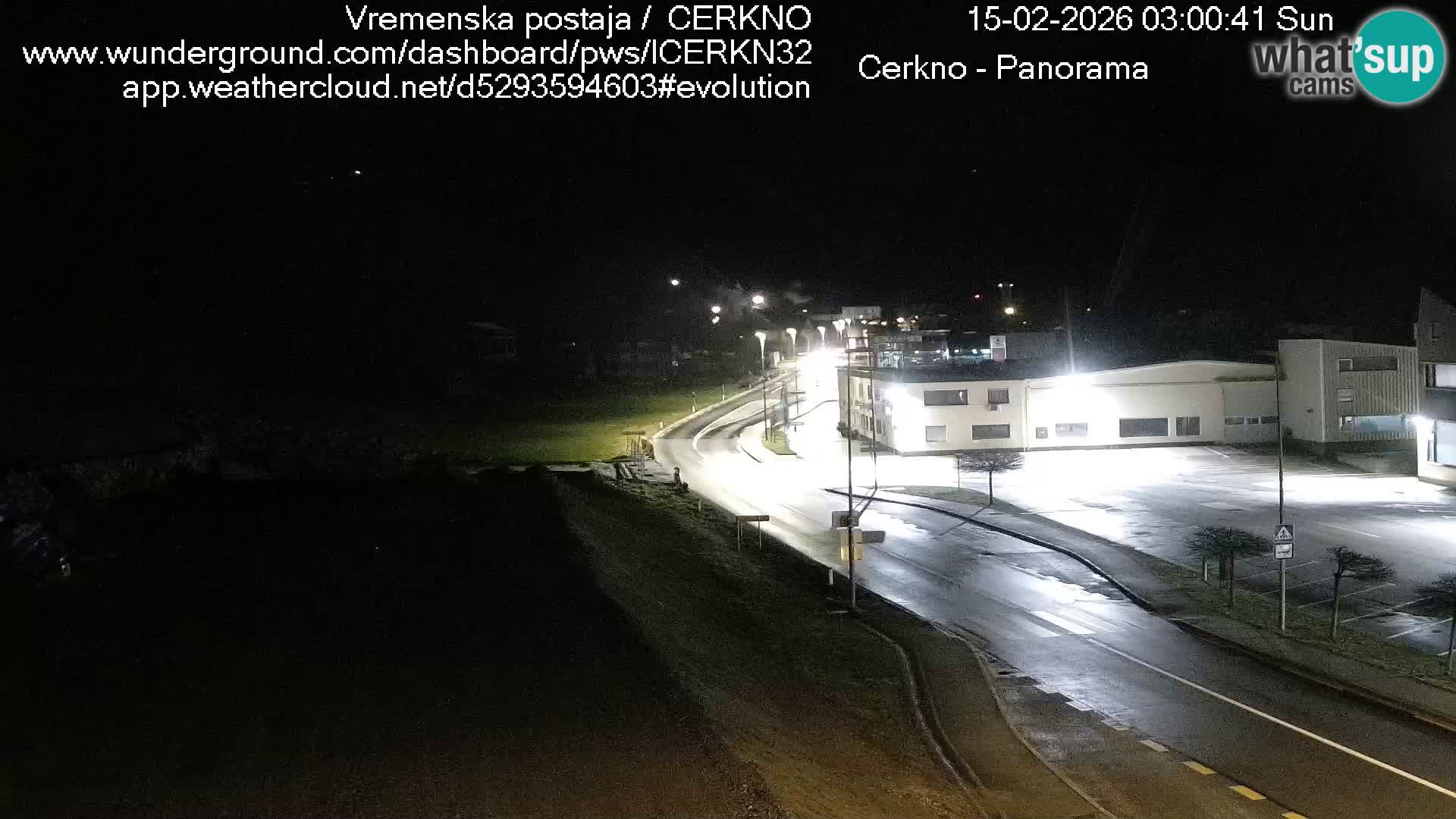 Cerkno city entrance Live Webcam