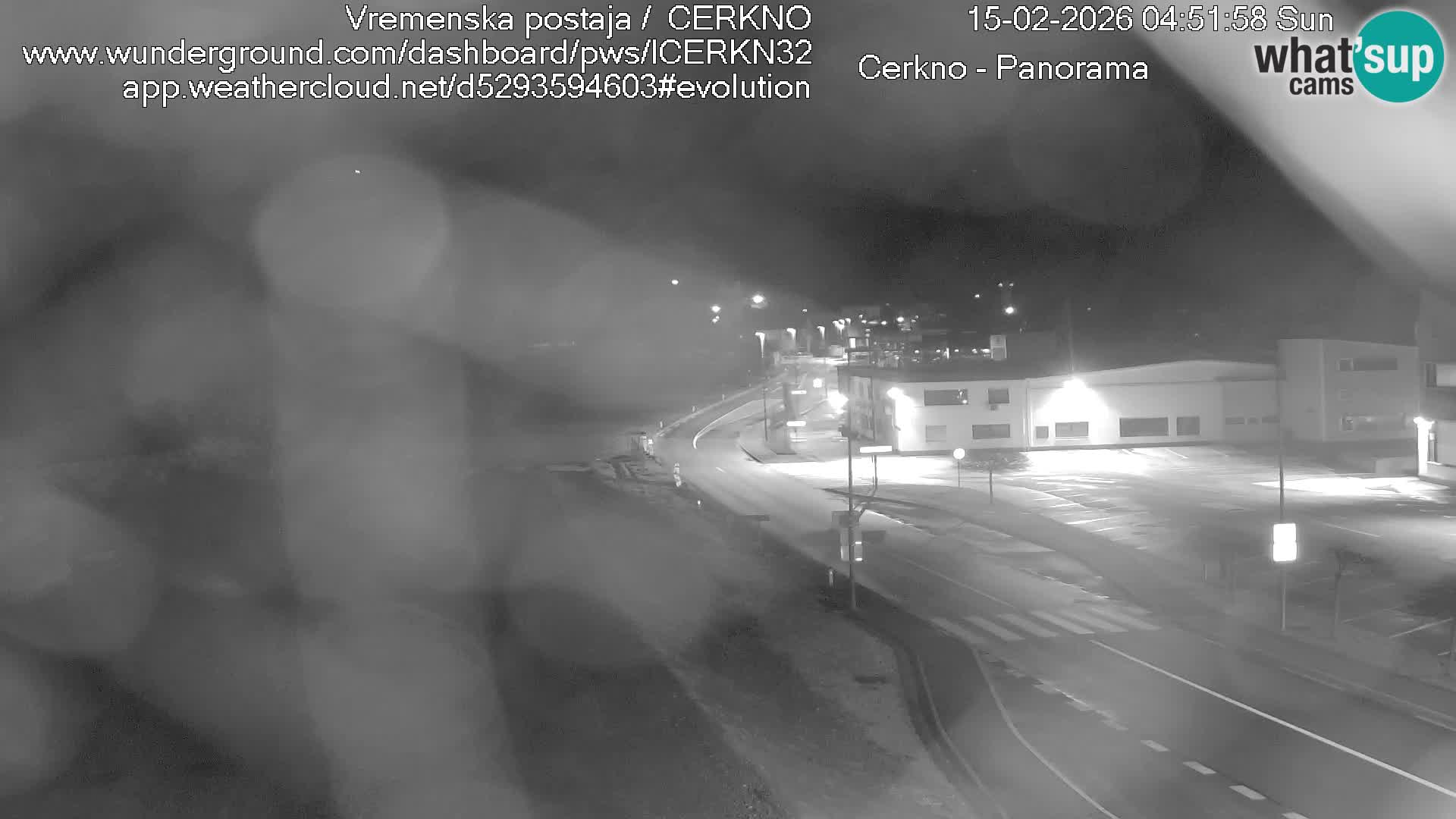 Webcam en direct – Entrée de la ville de Cerkno