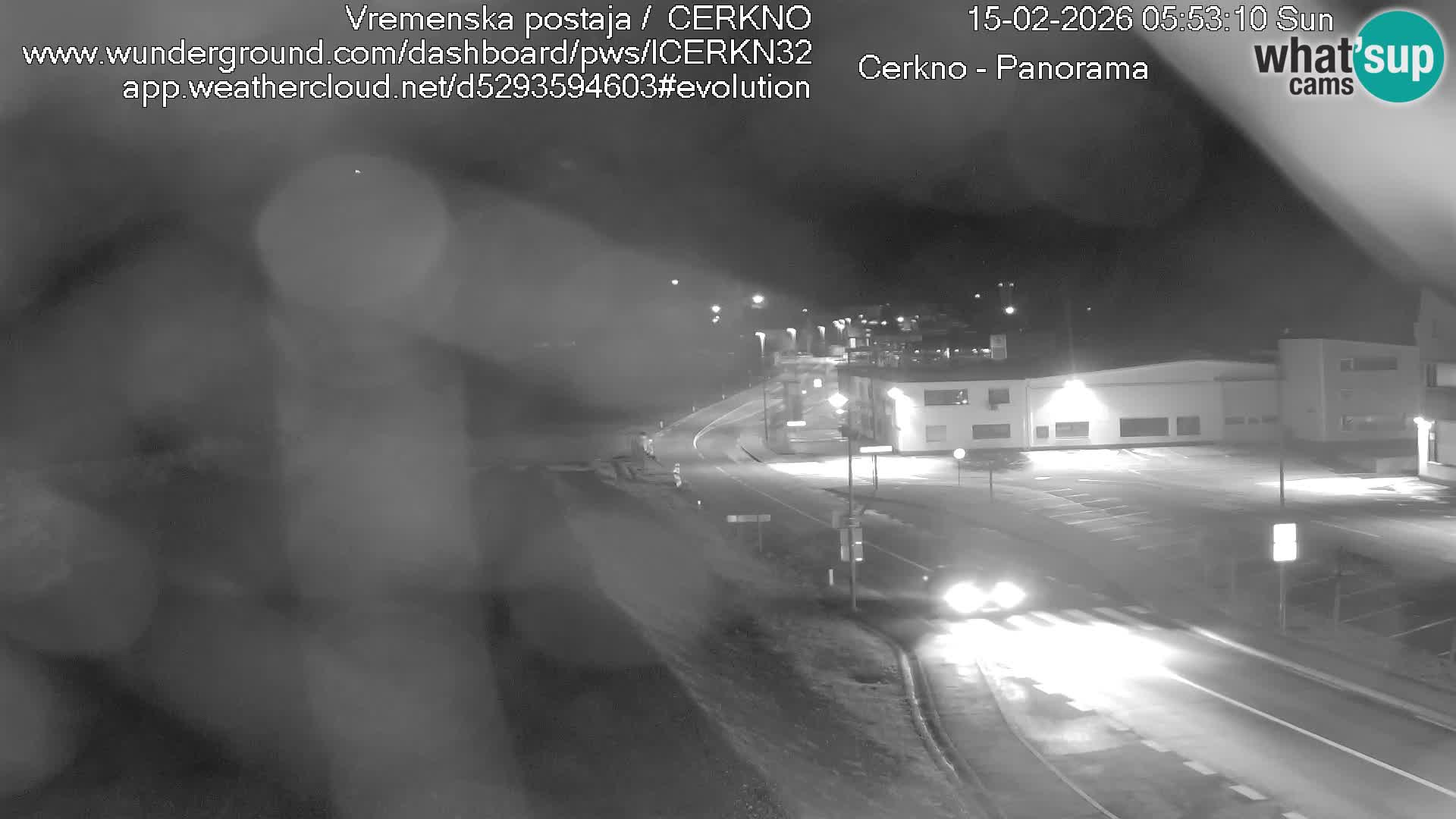 Cerkno city entrance Live Webcam