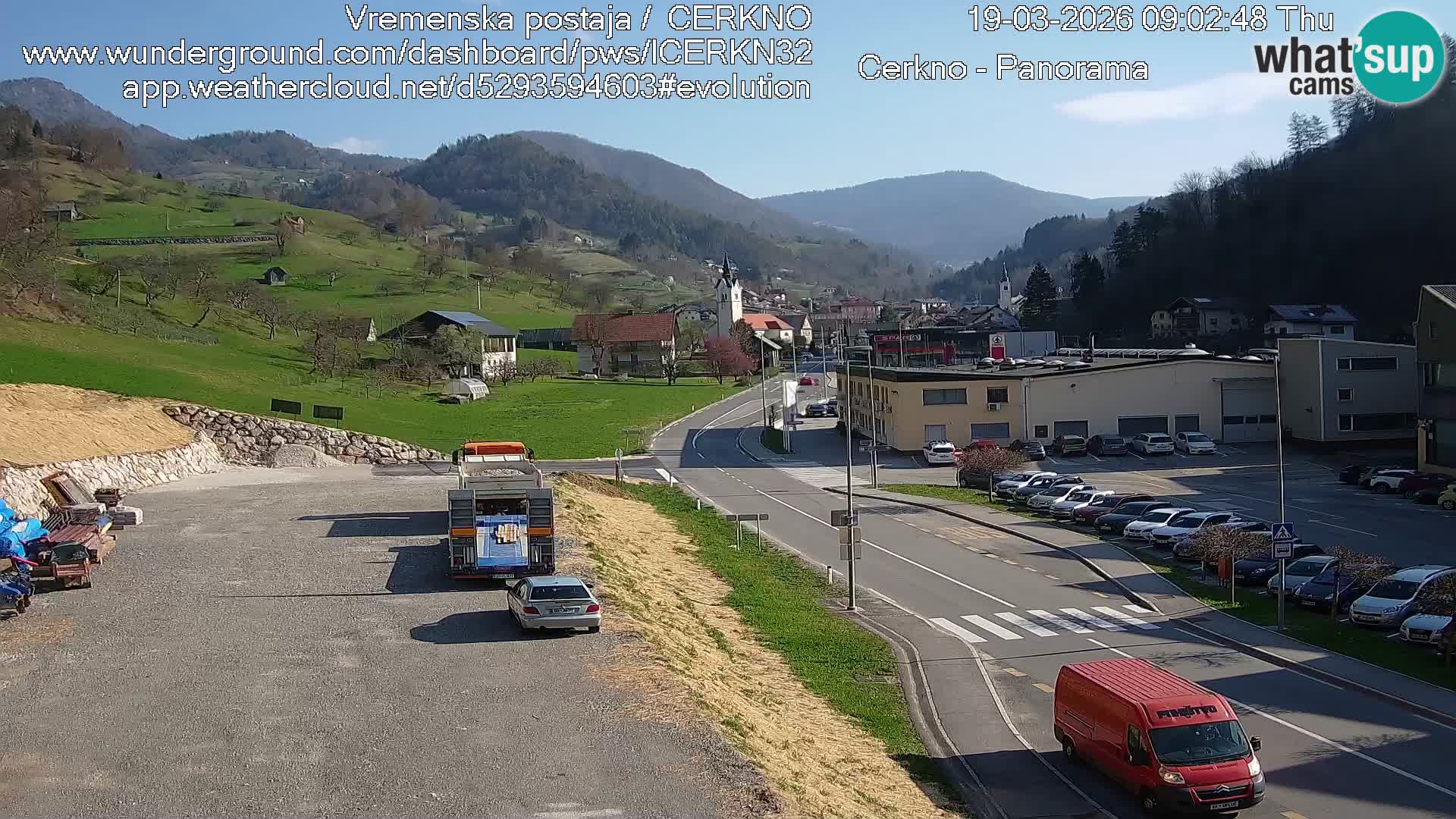 Cerkno ulaz u grad – Kamera uživo