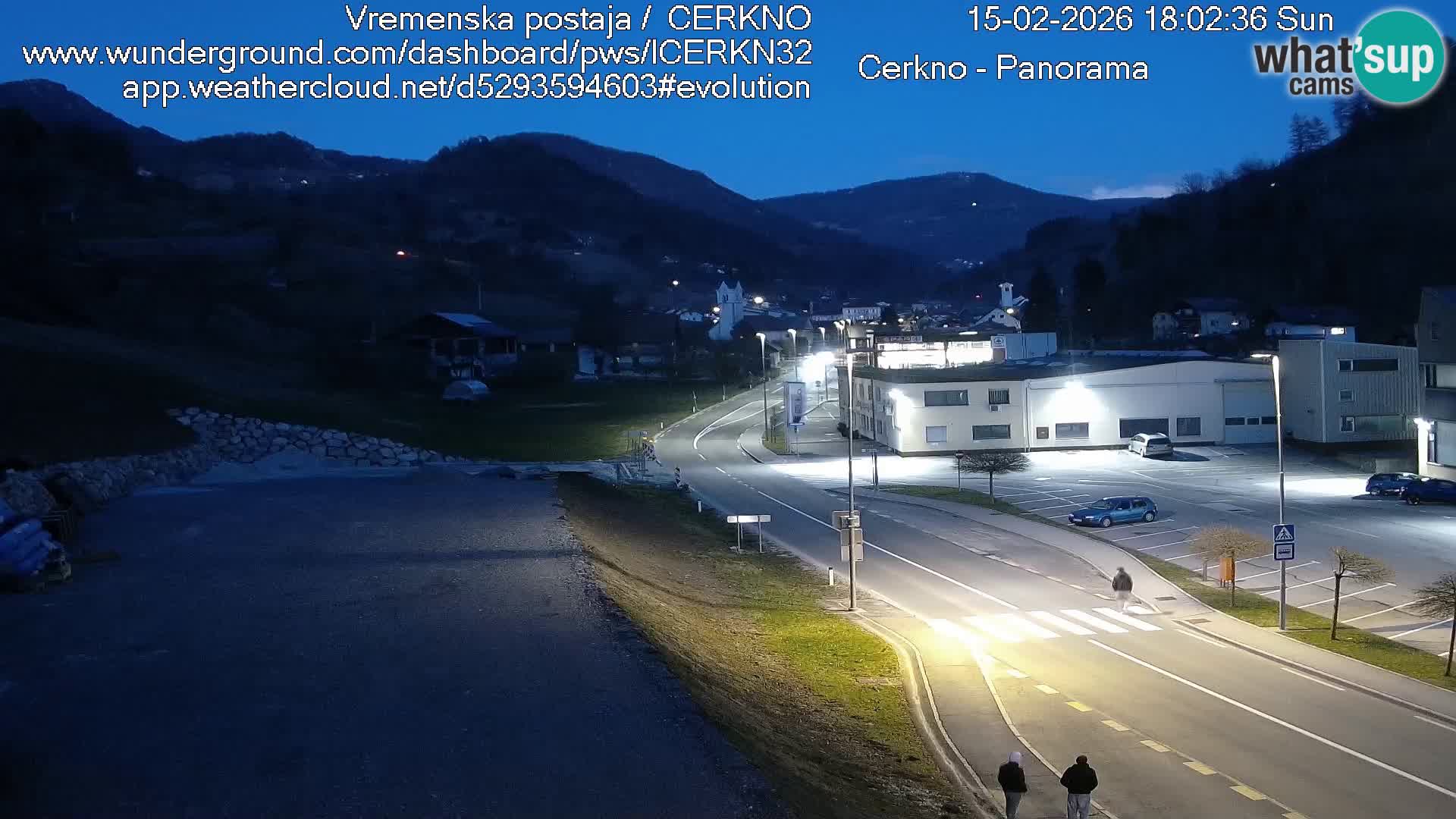 Cerkno city entrance Live Webcam