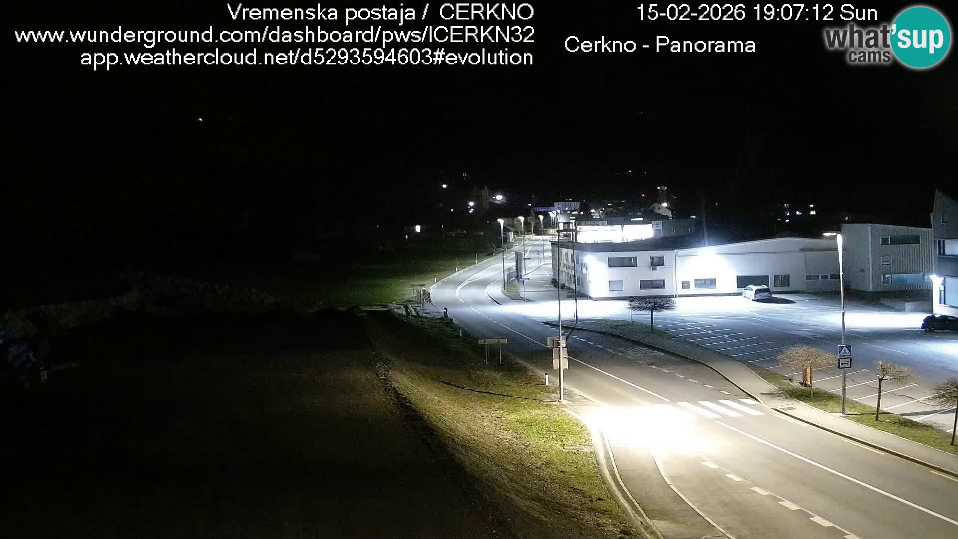 Cerkno city entrance Live Webcam