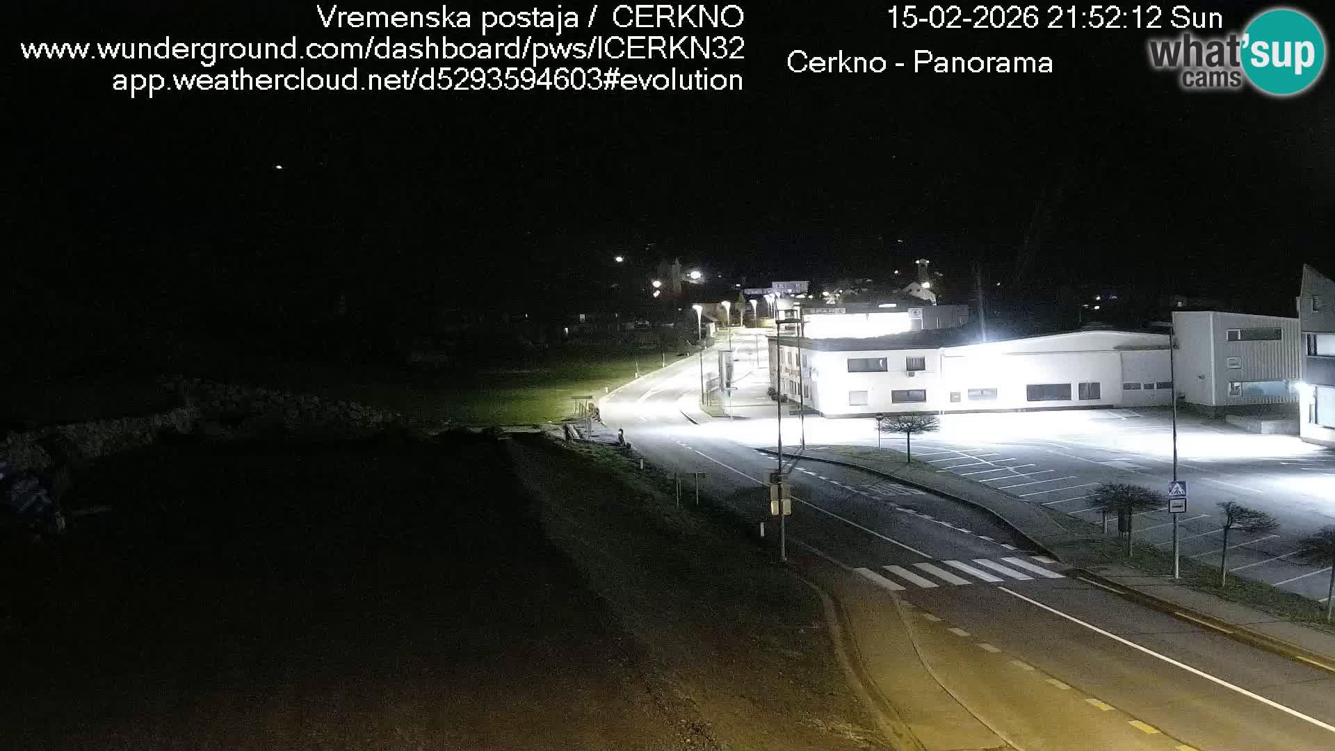 Webcam en direct – Entrée de la ville de Cerkno