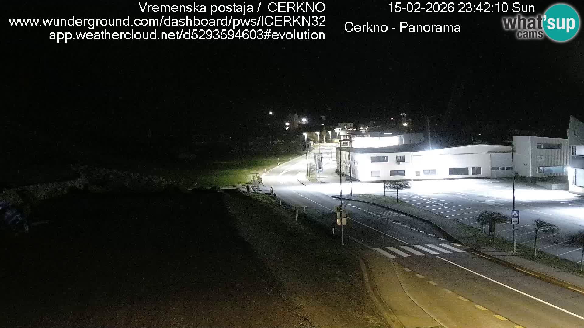 Webcam en direct – Entrée de la ville de Cerkno