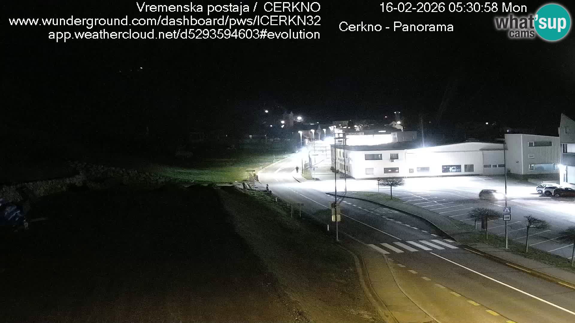 Cerkno city entrance Live Webcam