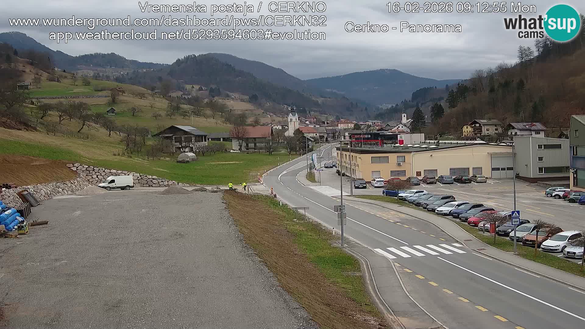 Cerkno ulaz u grad – Kamera uživo