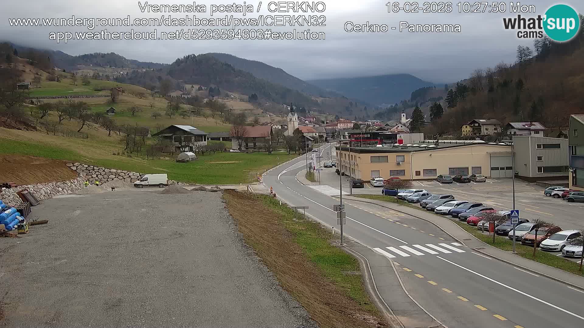 Cerkno ulaz u grad – Kamera uživo