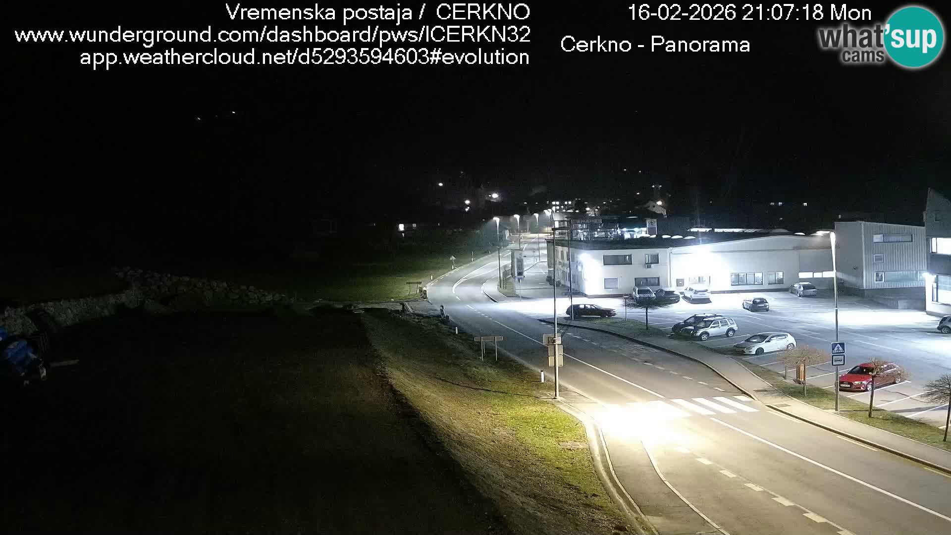 Cerkno entrada a la ciudad Webcam en vivo