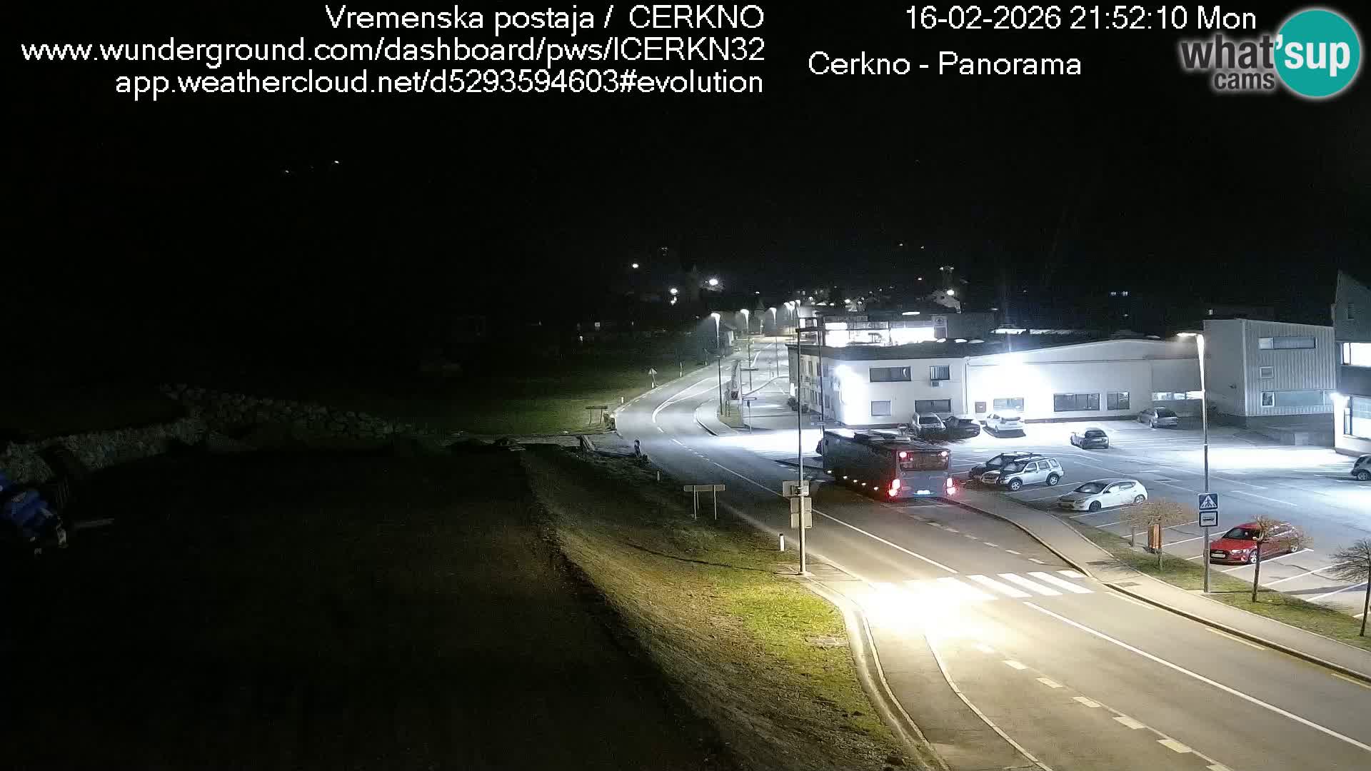 Cerkno city entrance Live Webcam