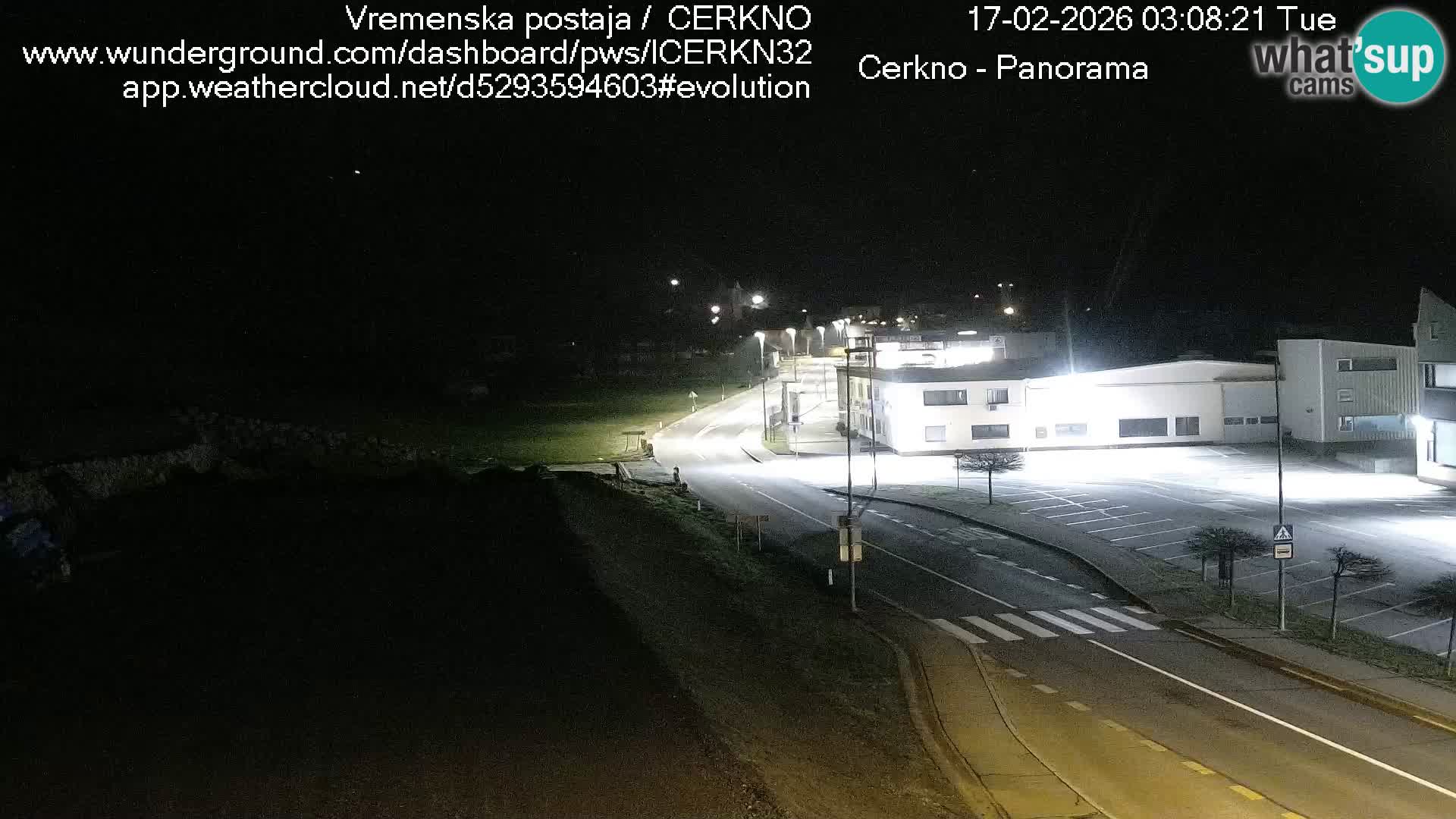 Cerkno entrada a la ciudad Webcam en vivo