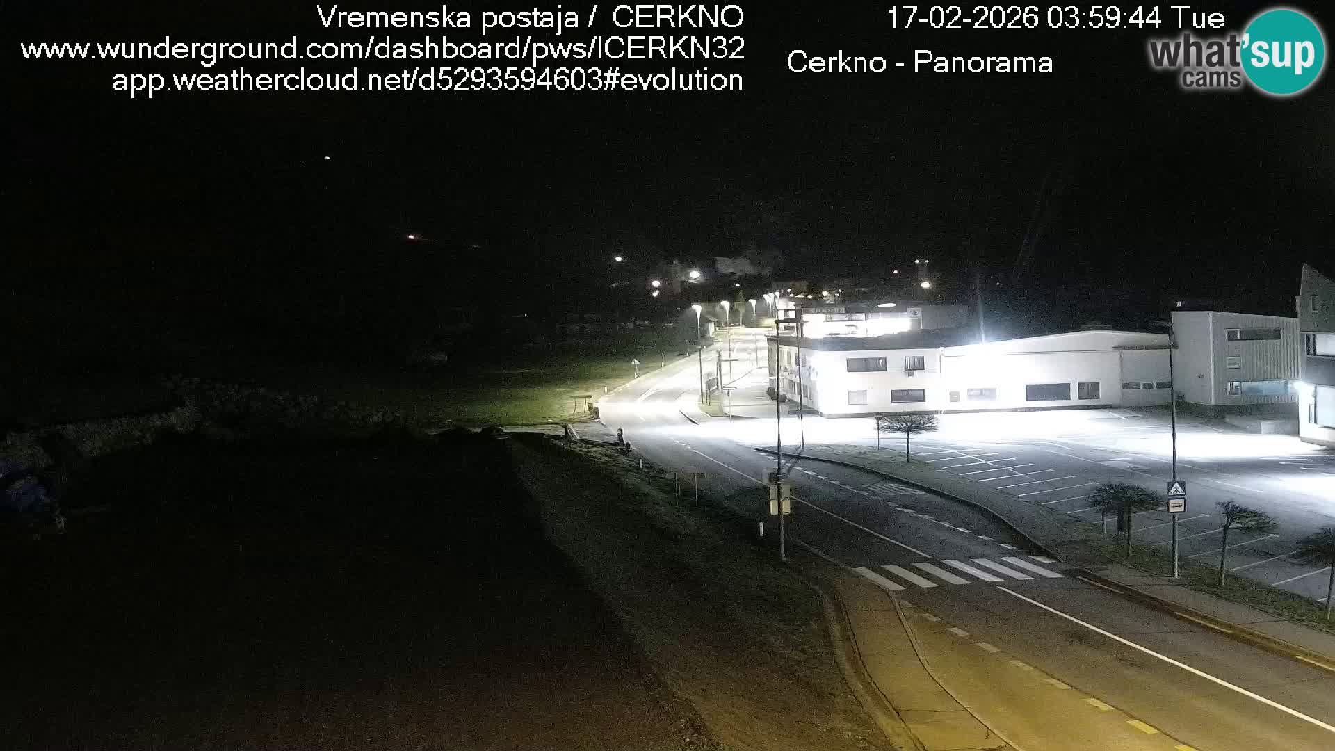 Webcam en direct – Entrée de la ville de Cerkno