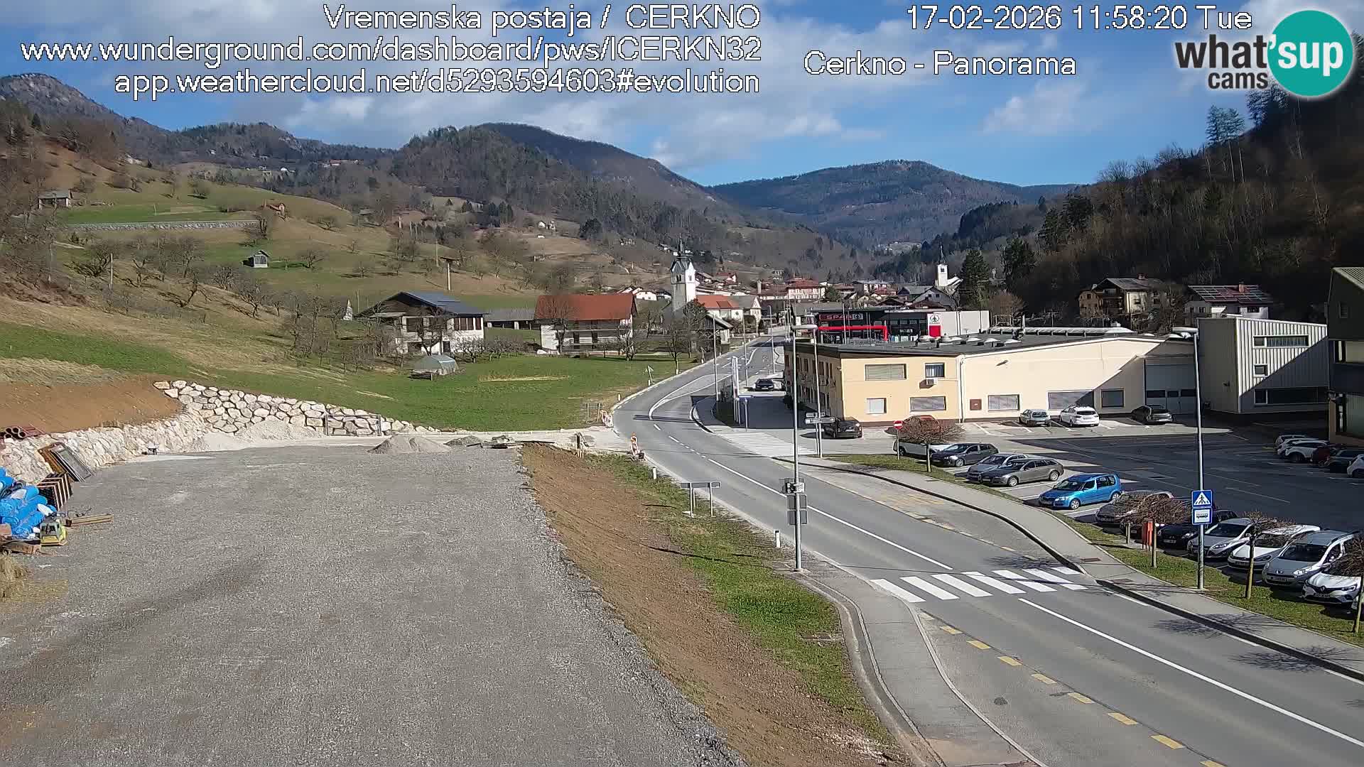 Cerkno Stadteingang Live-Webcam