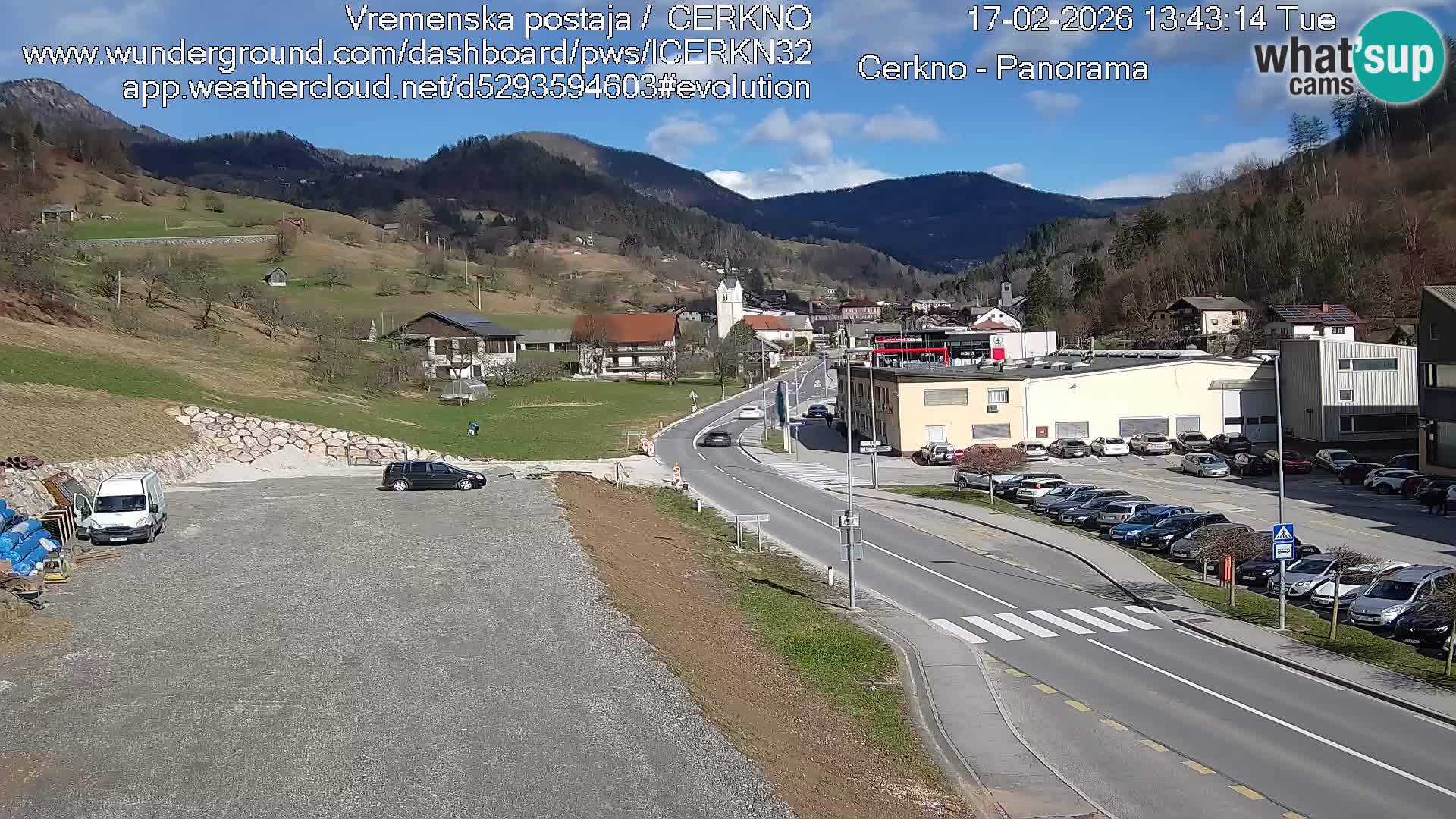 Cerkno Stadteingang Live-Webcam