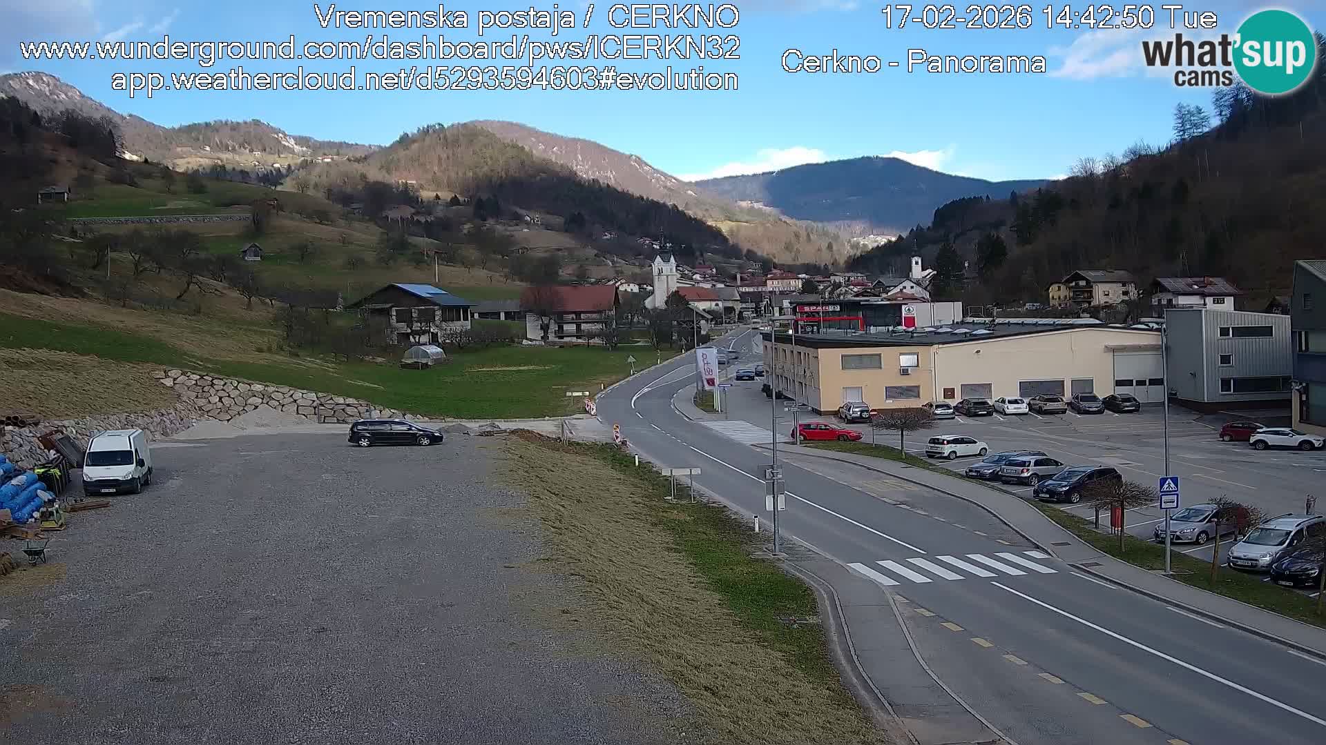 Webcam Ingresso Città di Cerkno
