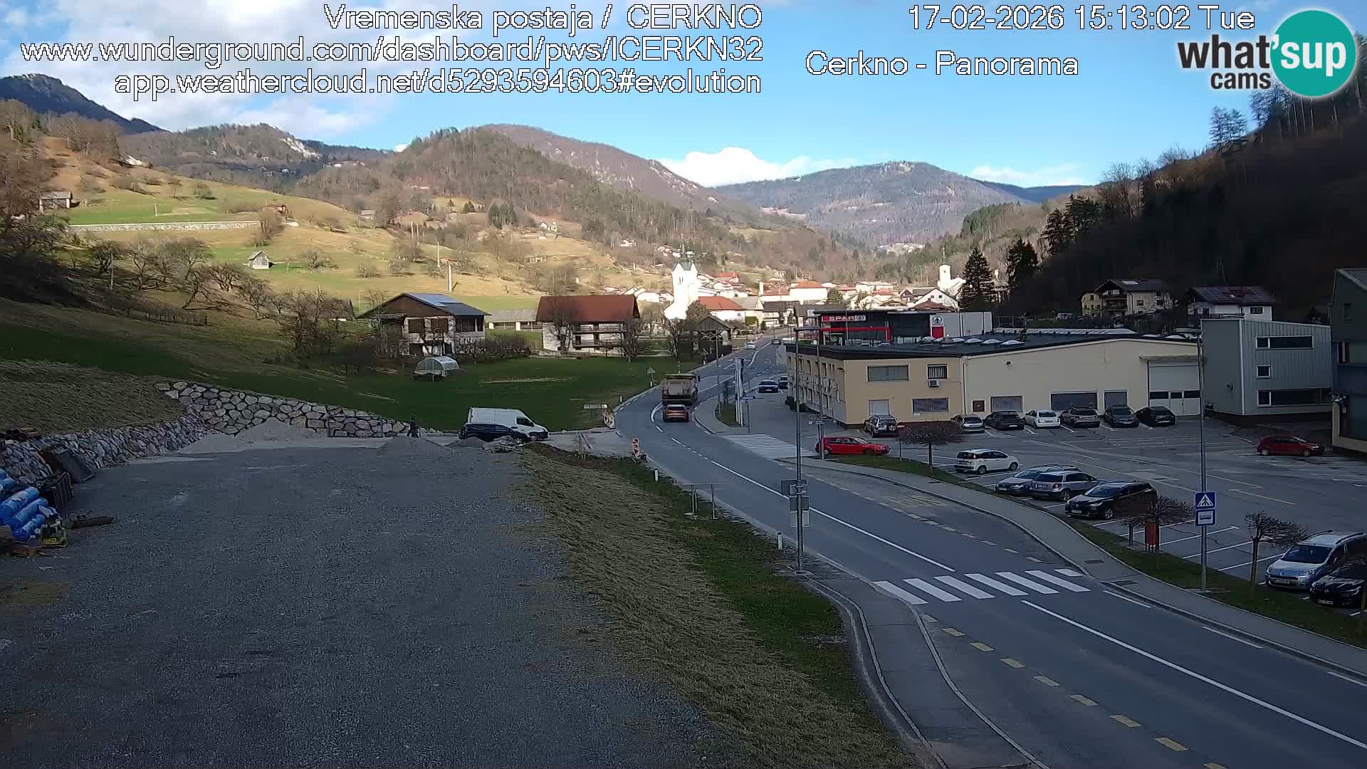 Cerkno Stadteingang Live-Webcam