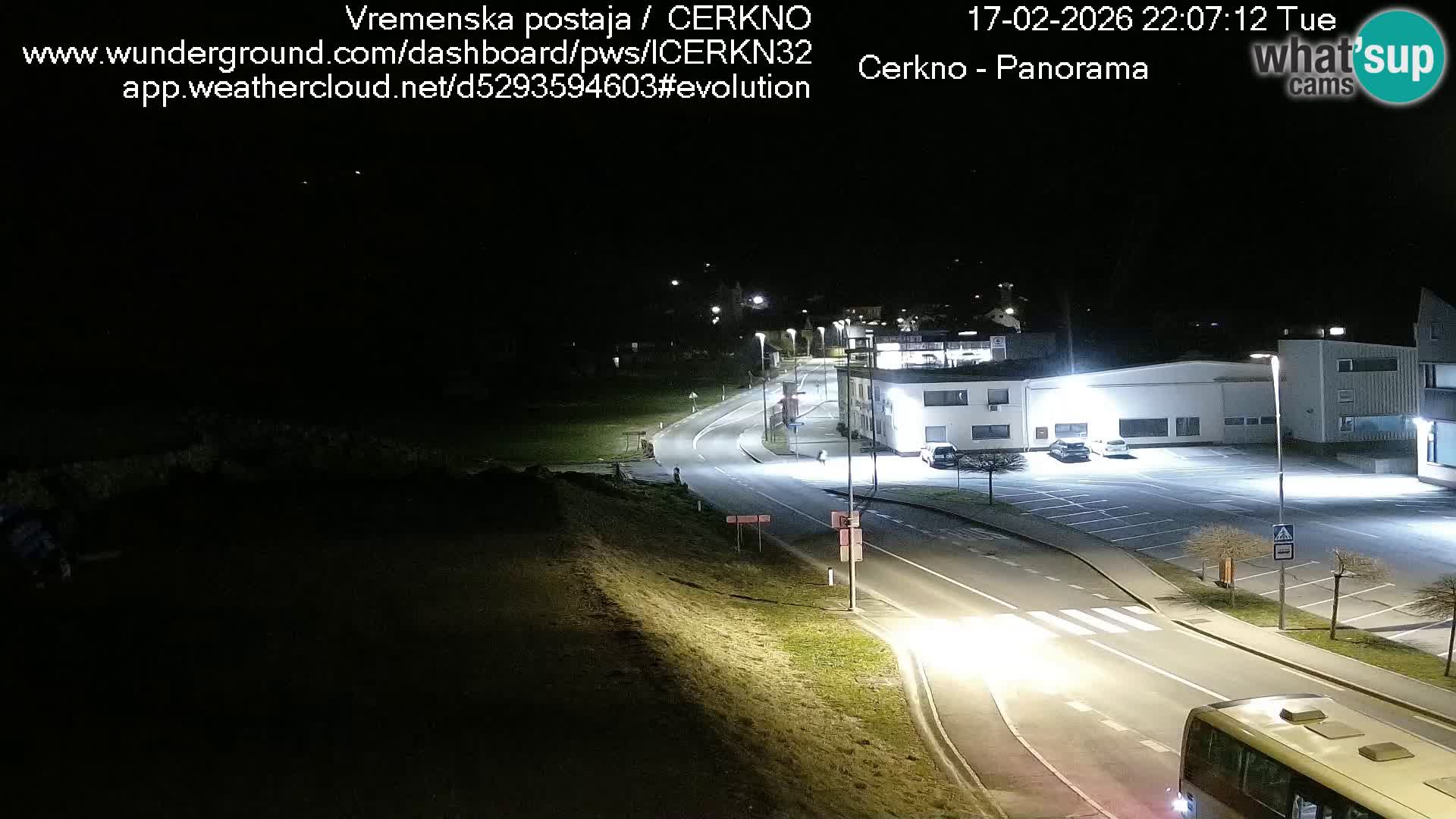 Cerkno entrada a la ciudad Webcam en vivo