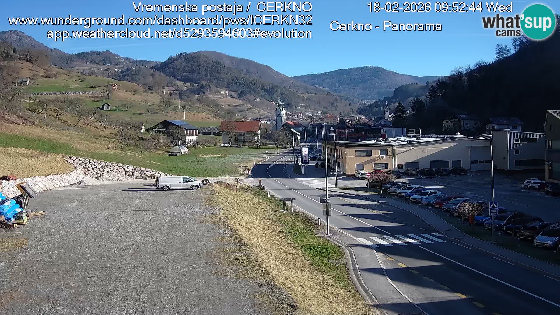 Cerkno ulaz u grad – Kamera uživo