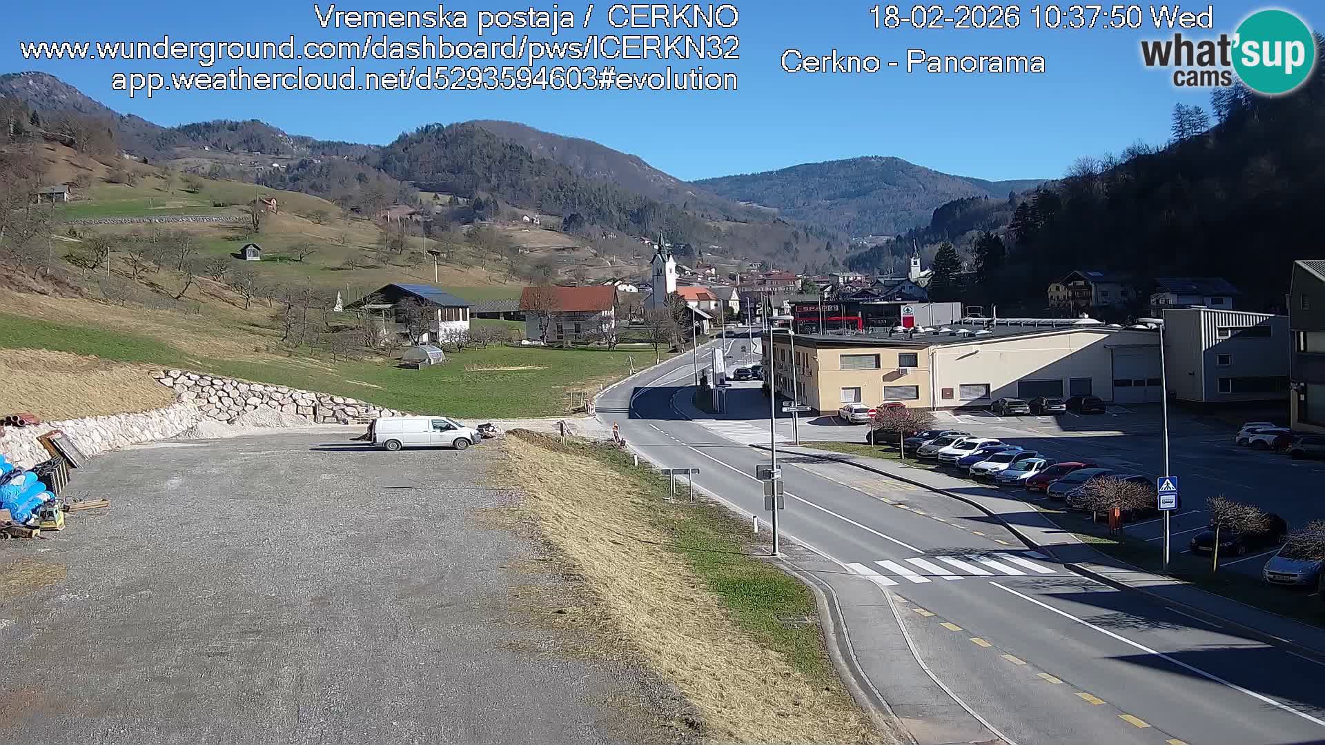 Cerkno ulaz u grad – Kamera uživo