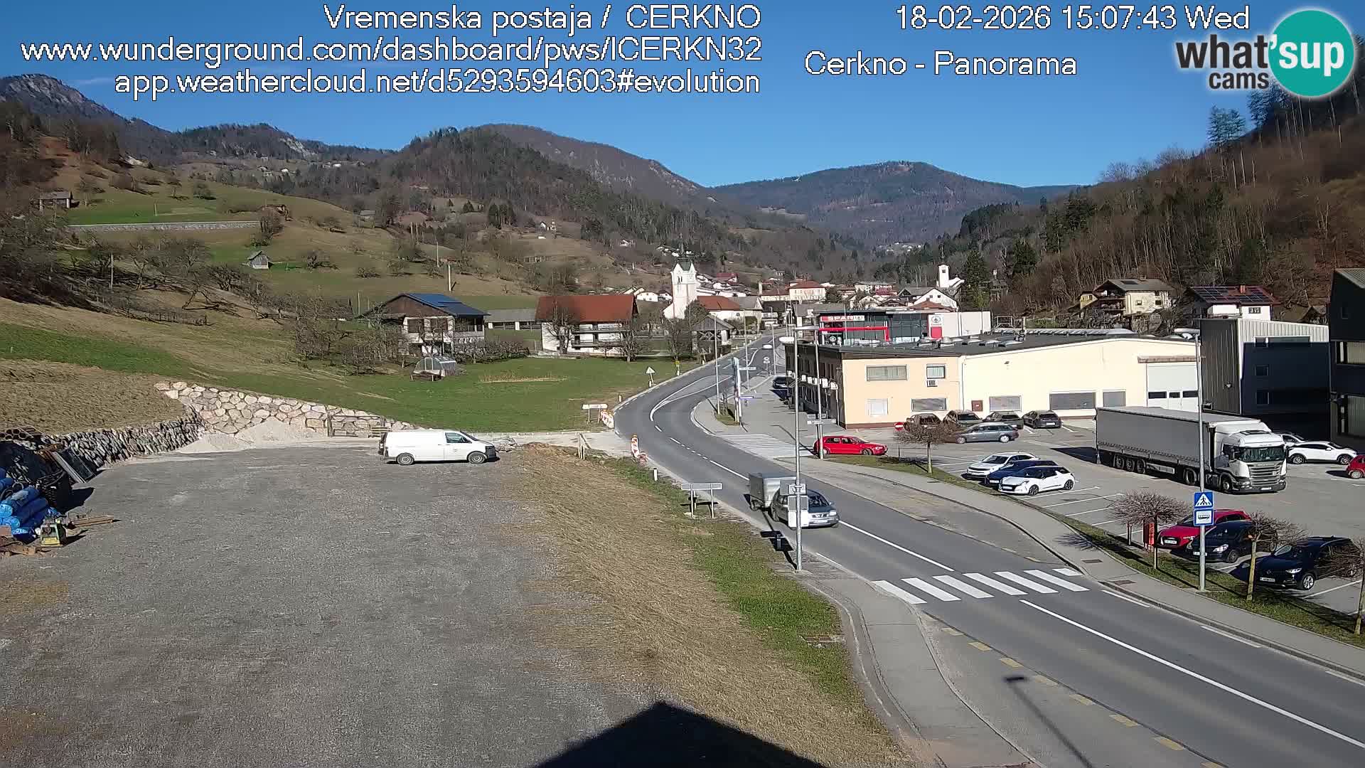 Cerkno ulaz u grad – Kamera uživo