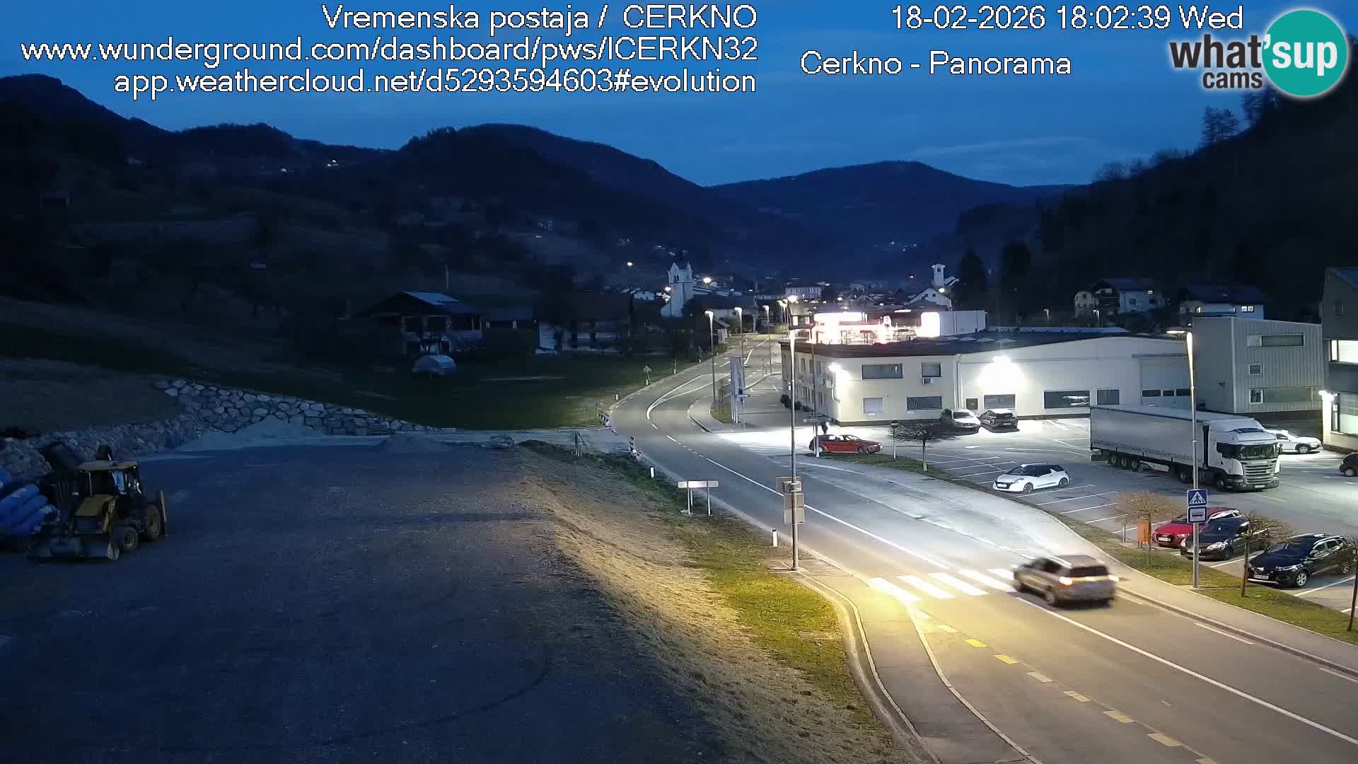 Cerkno ulaz u grad – Kamera uživo