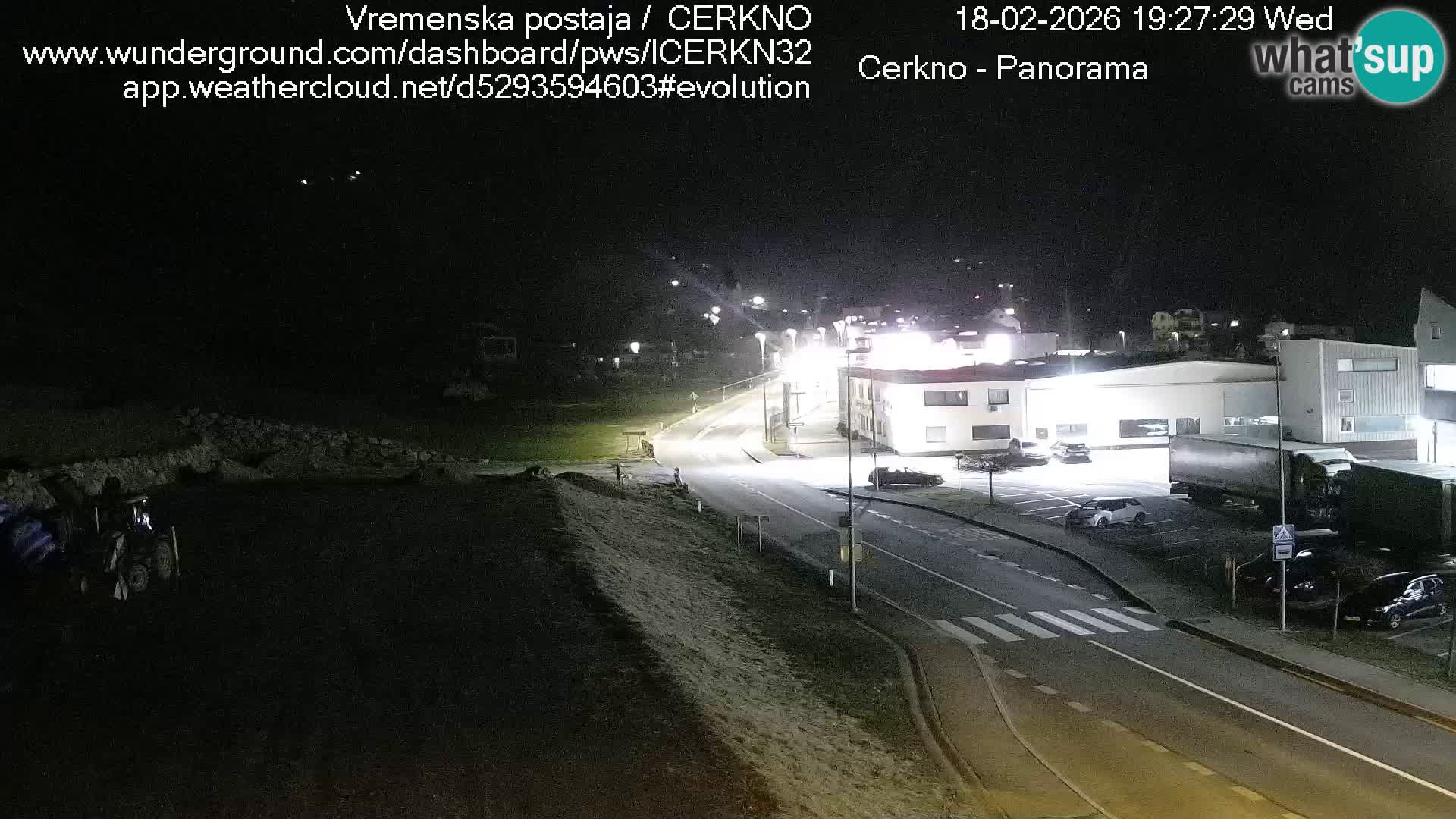 Cerkno entrada a la ciudad Webcam en vivo