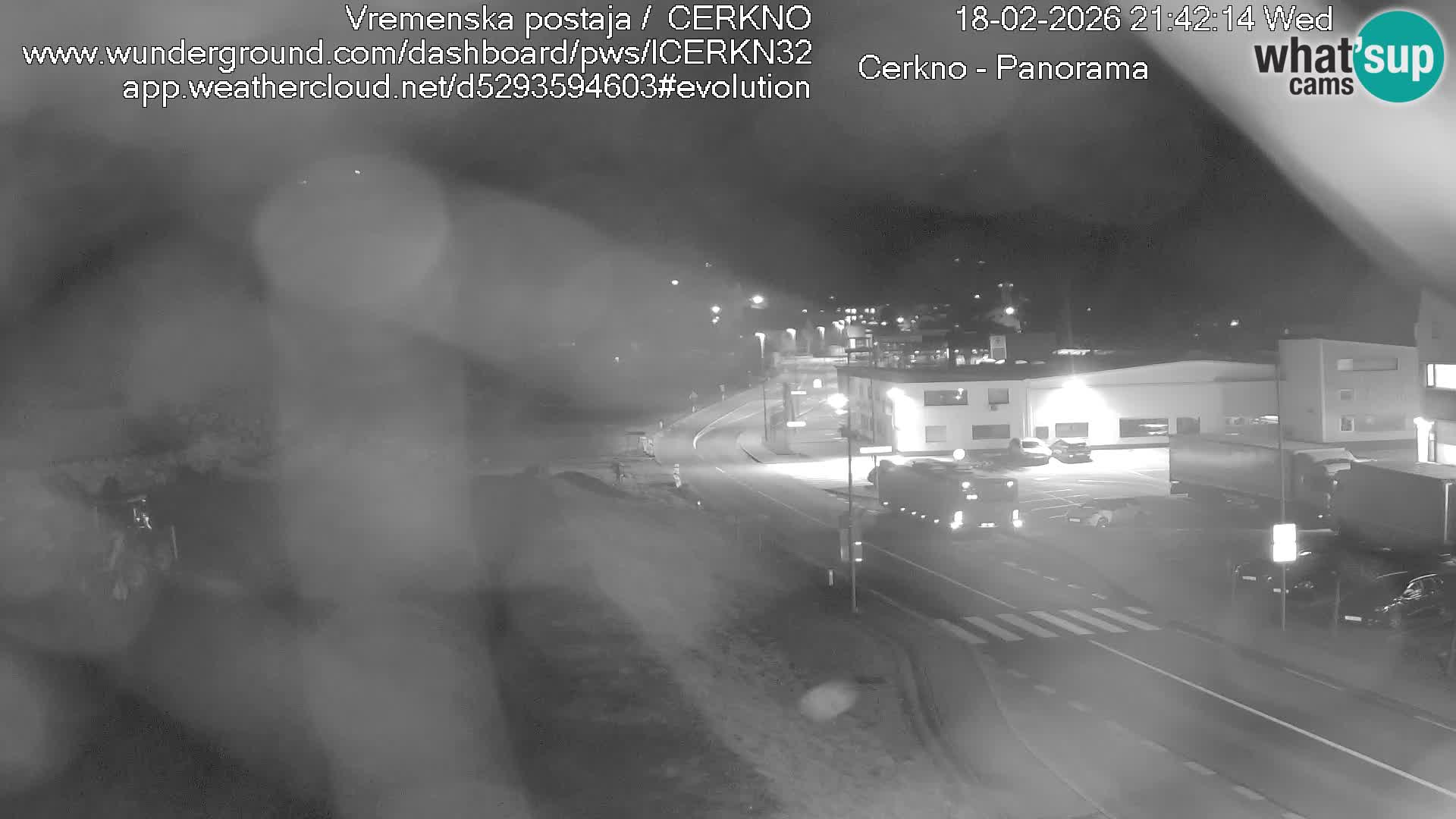 Cerkno city entrance Live Webcam