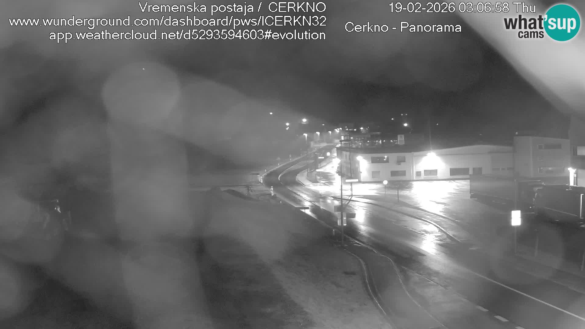 Cerkno city entrance Live Webcam