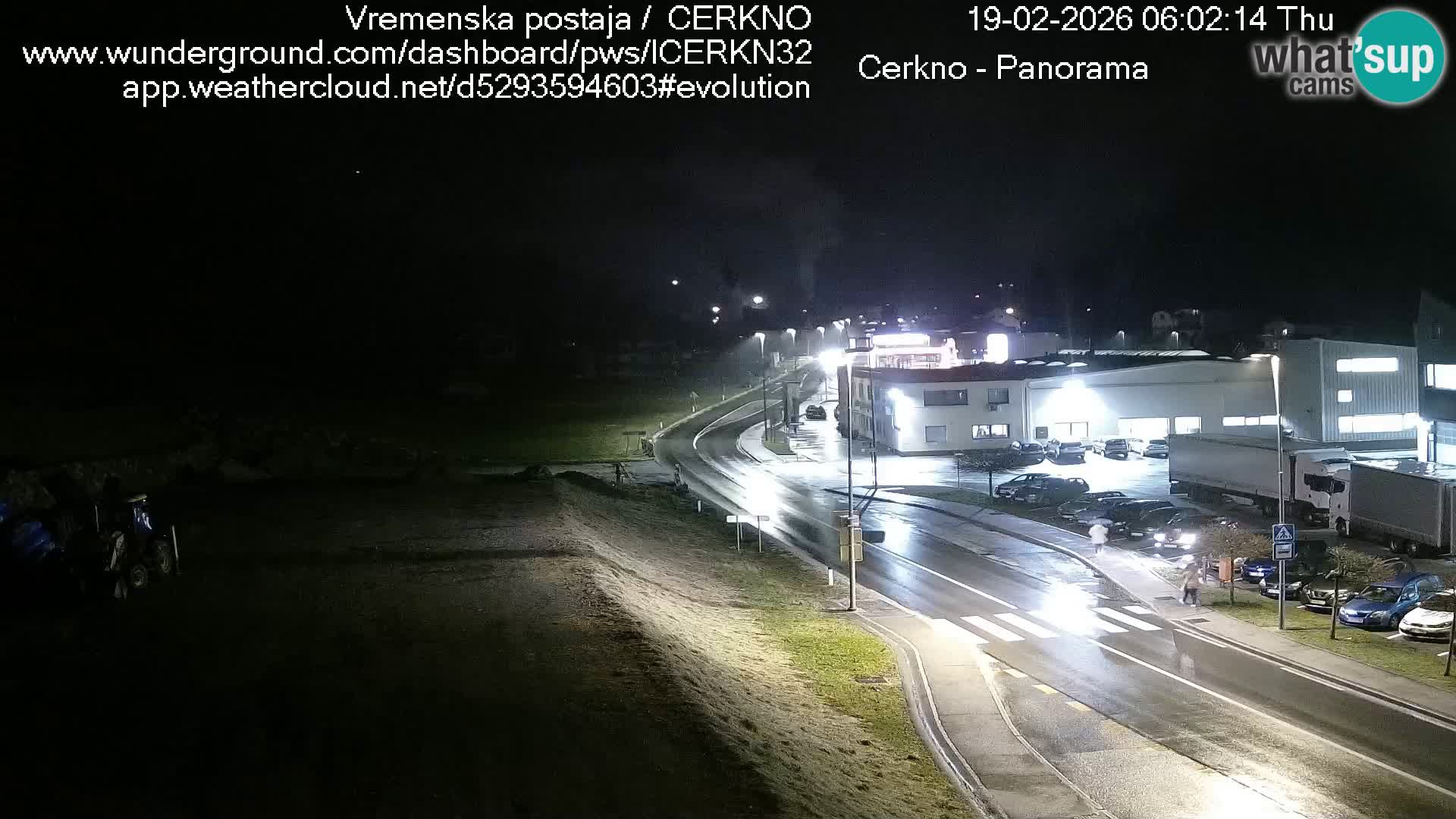 Cerkno entrada a la ciudad Webcam en vivo