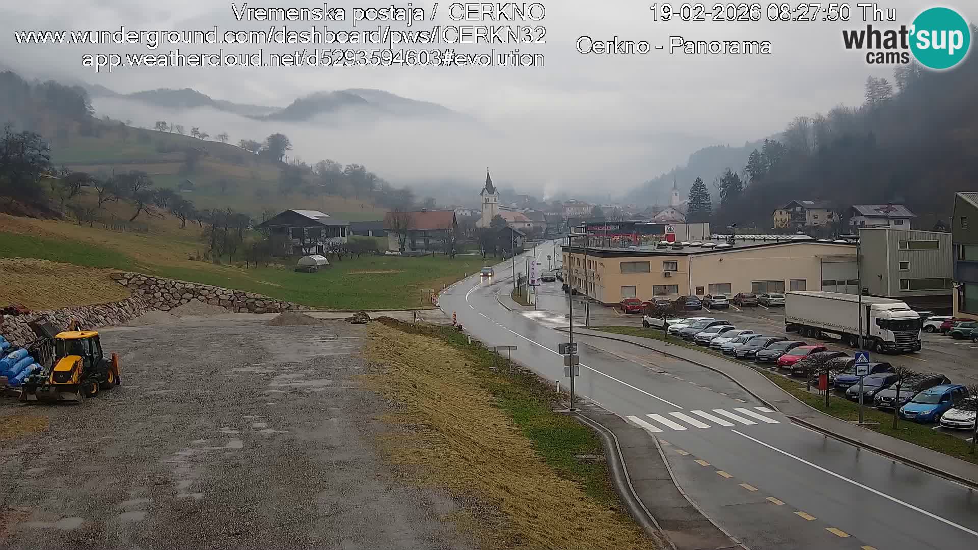 Cerkno city entrance Live Webcam