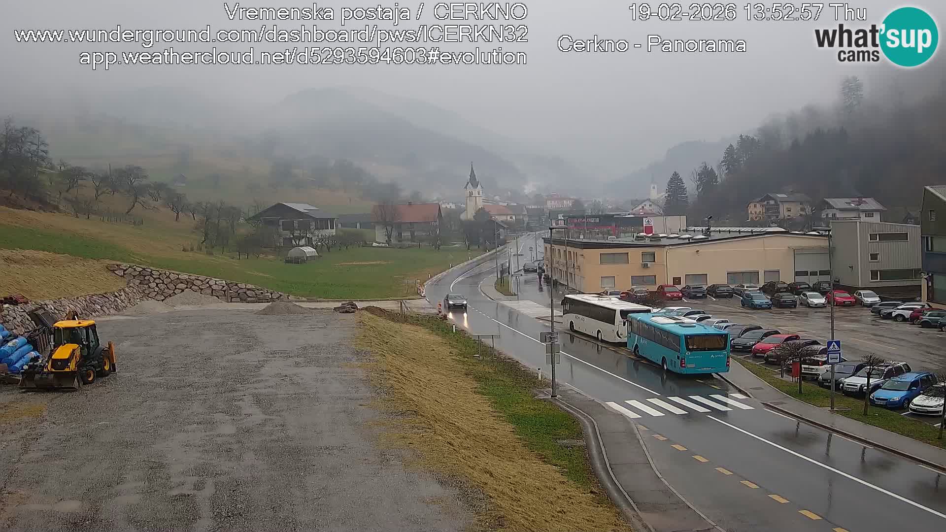 Cerkno city entrance Live Webcam
