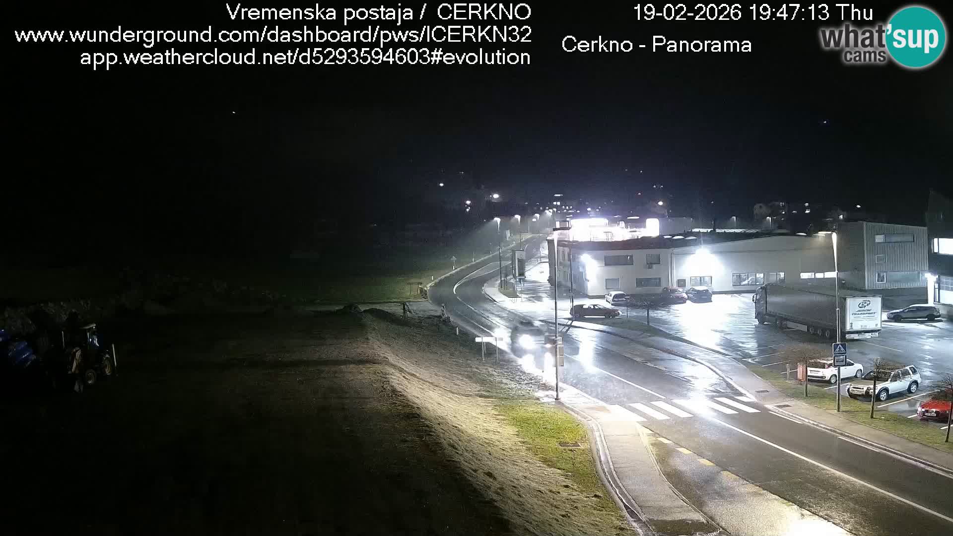 Cerkno entrada a la ciudad Webcam en vivo
