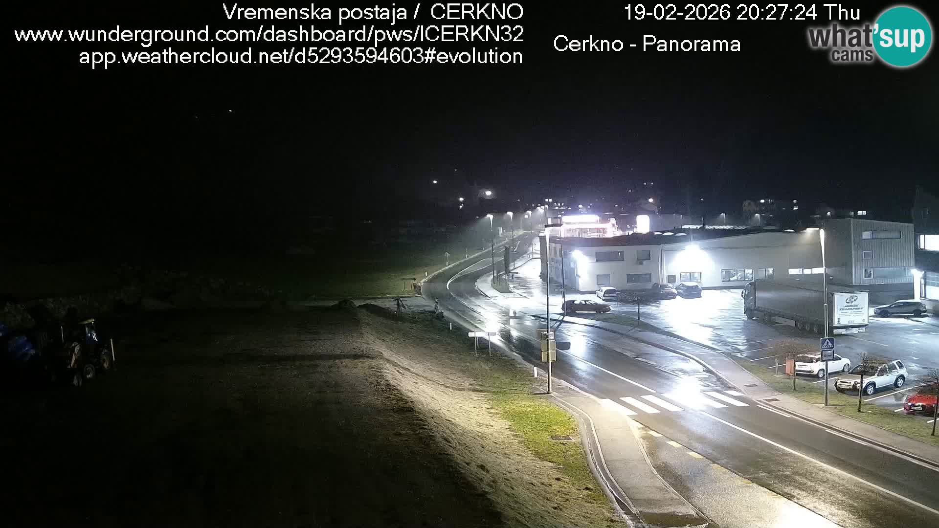 Cerkno entrada a la ciudad Webcam en vivo