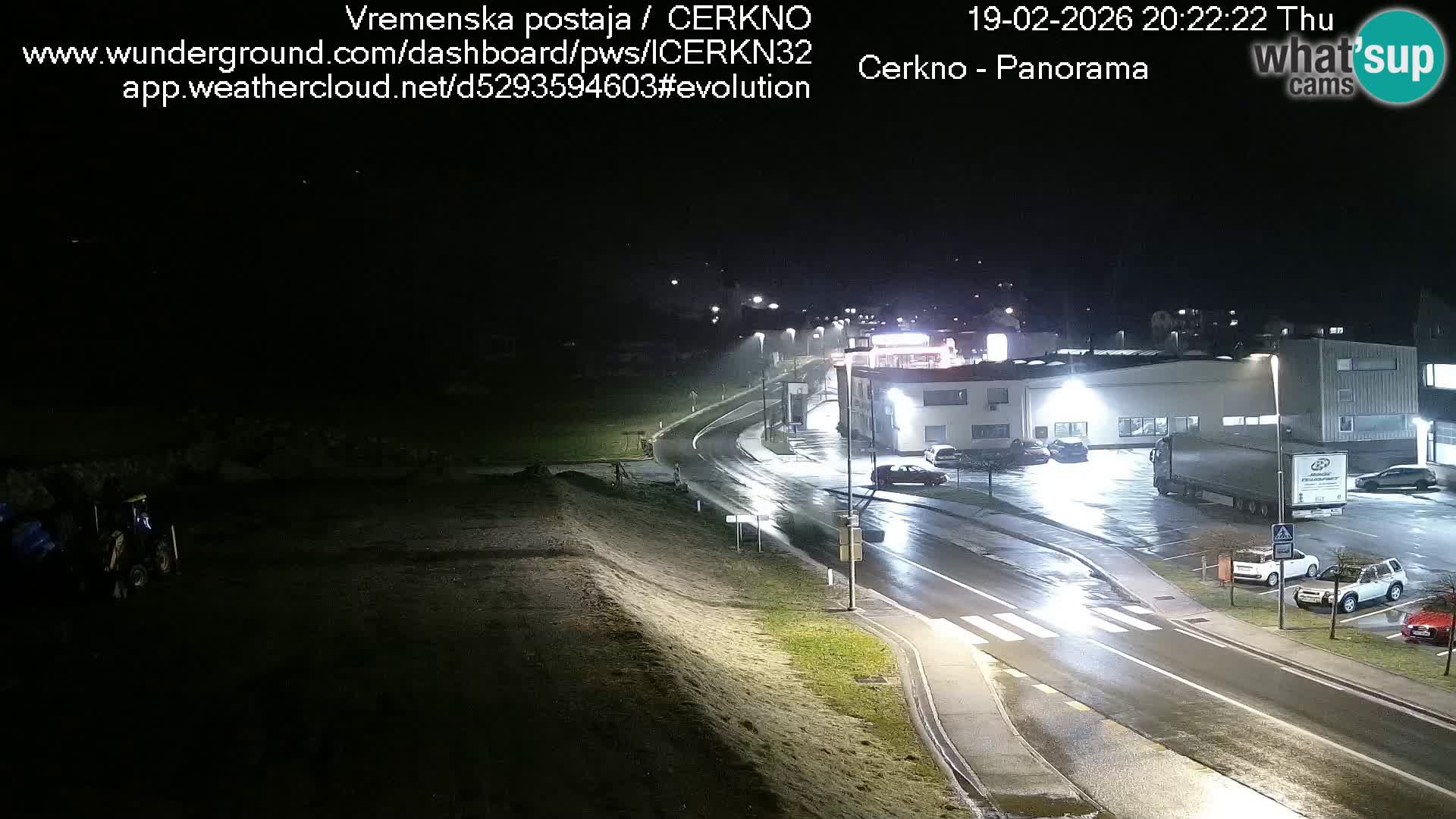 Cerkno entrada a la ciudad Webcam en vivo