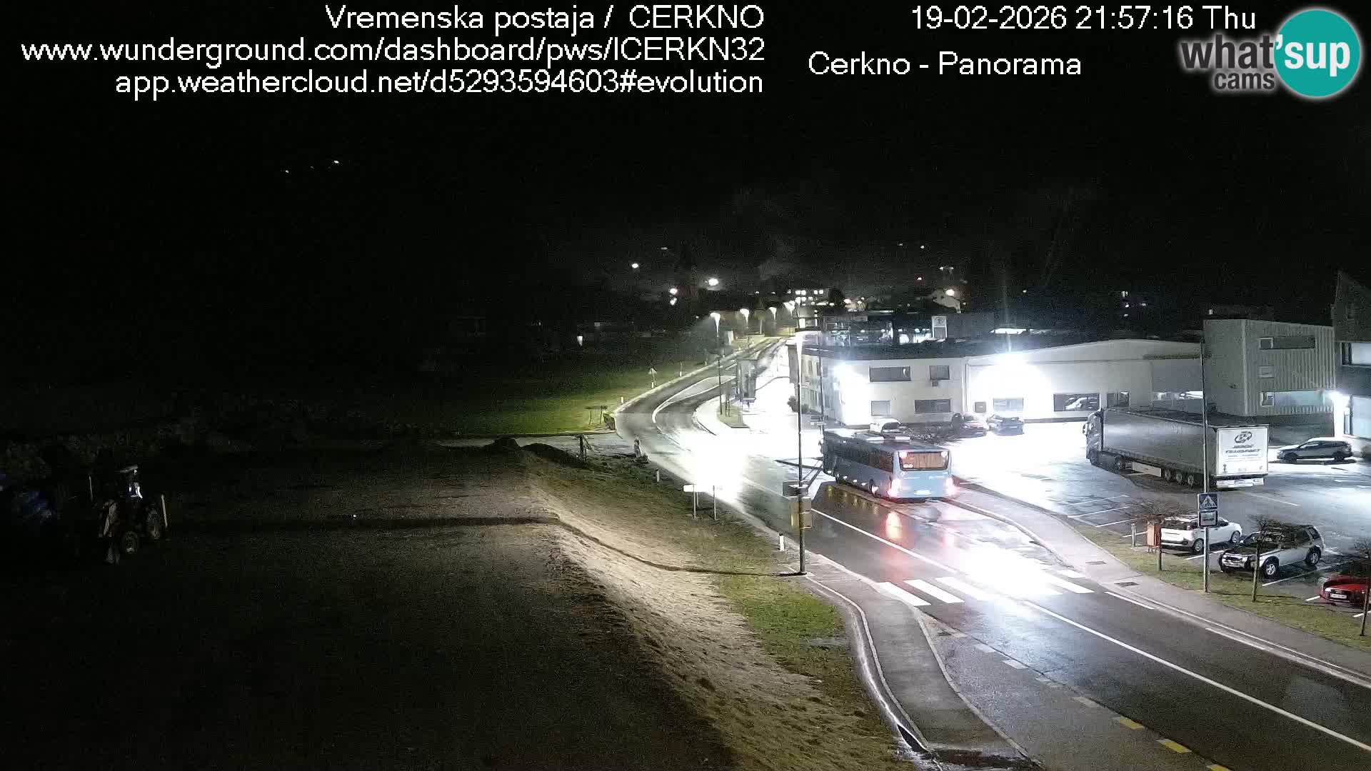 Cerkno city entrance Live Webcam