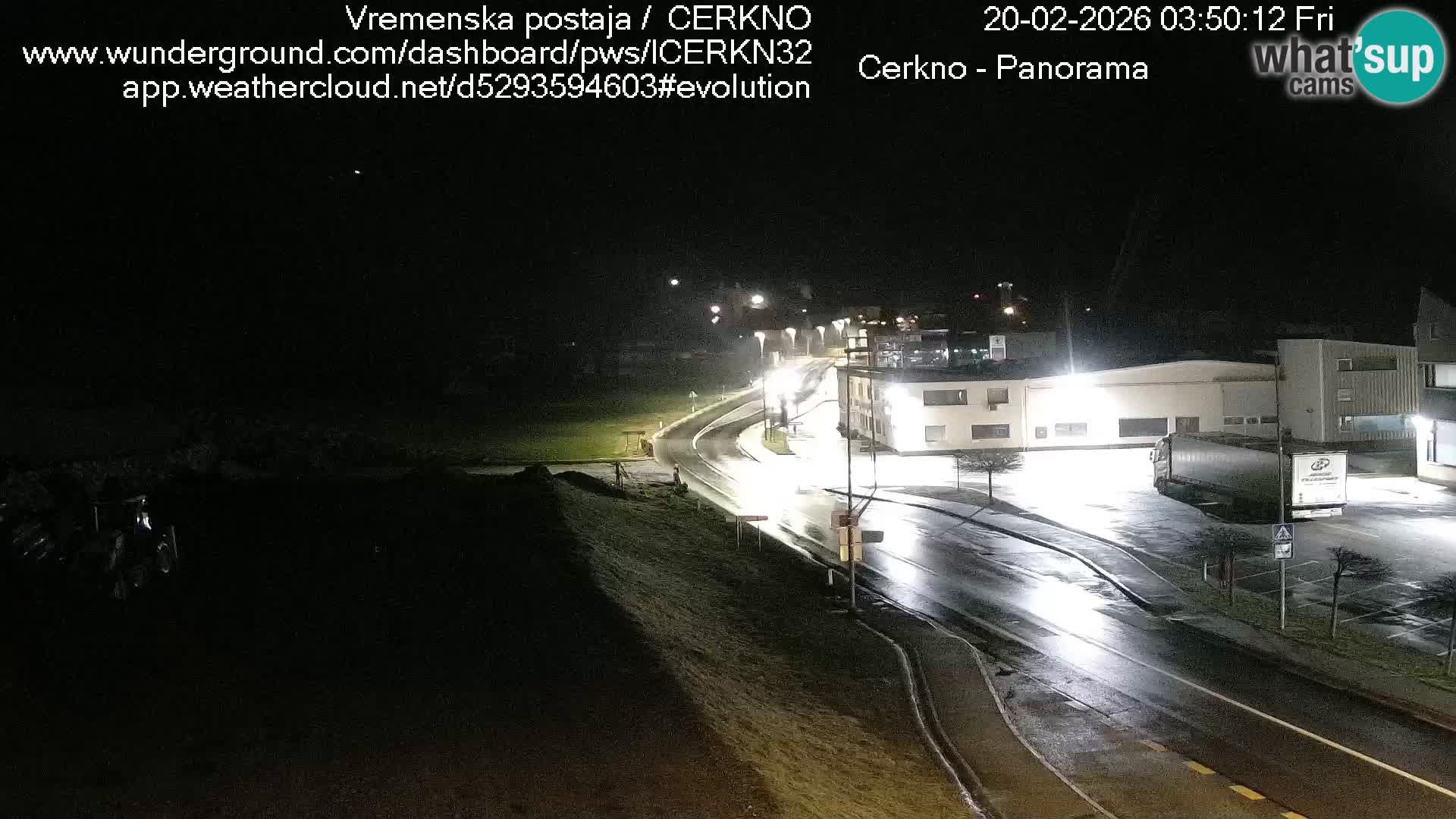 Cerkno city entrance Live Webcam