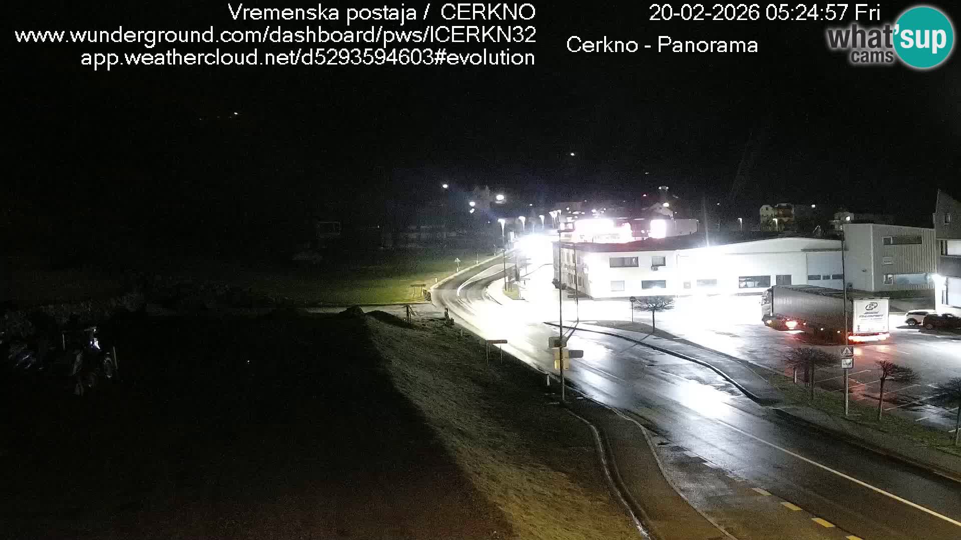 Cerkno city entrance Live Webcam