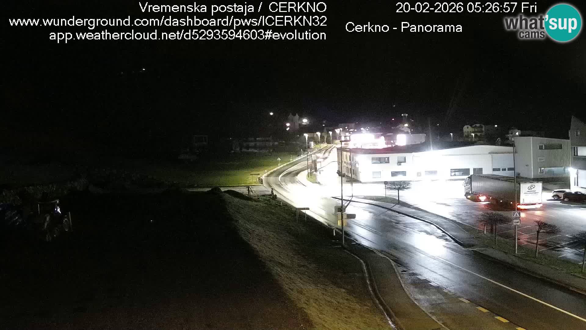 Cerkno city entrance Live Webcam
