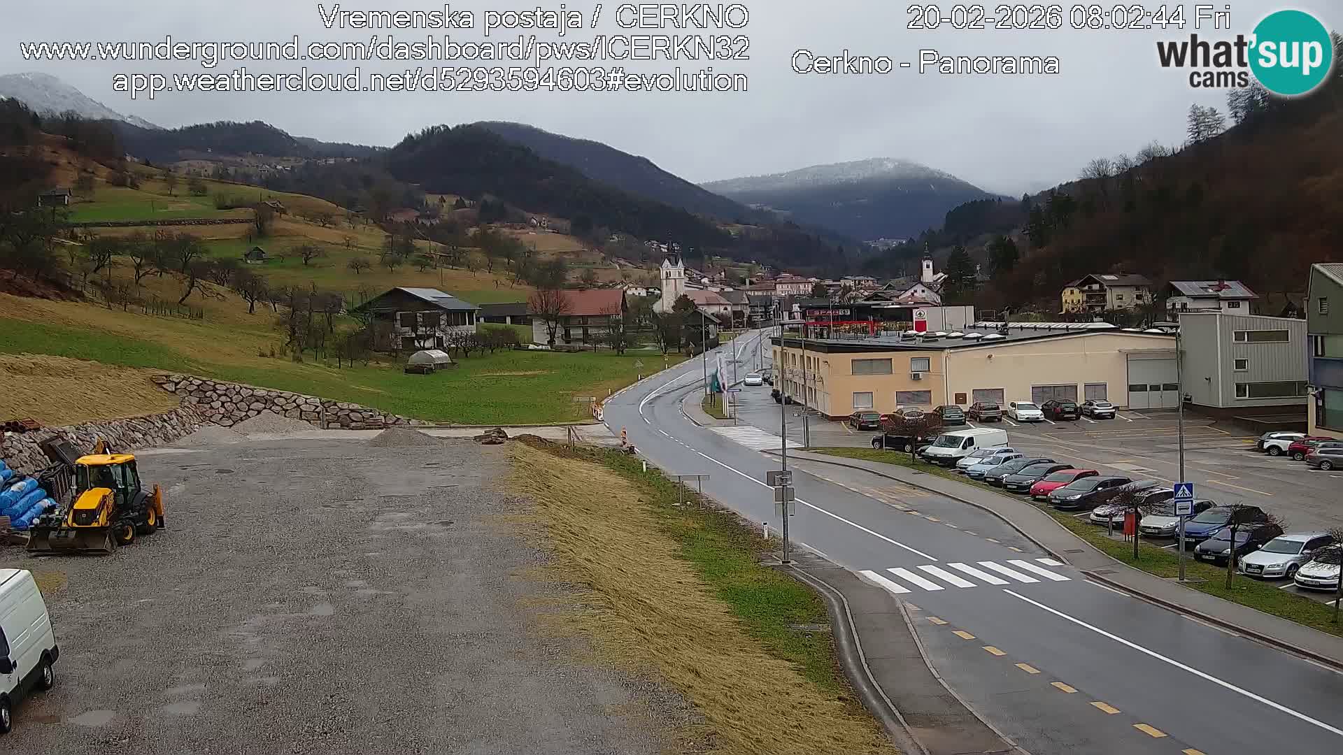 Cerkno city entrance Live Webcam
